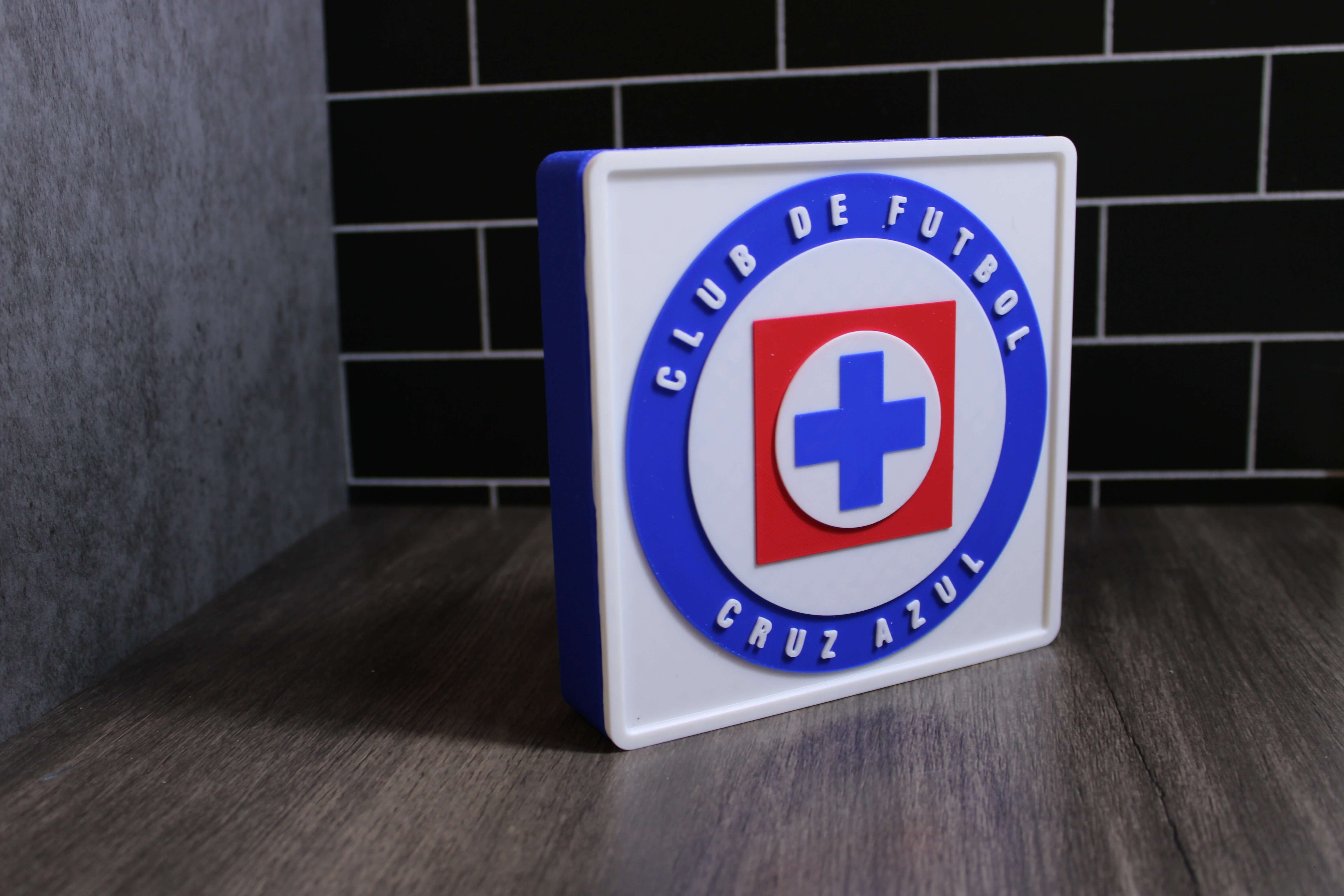 Club de Fútbol Cruz Azul. La Máquina Cementera.Liga MX.  Mejor regalo para un Celeste. Soccer Regalo para papá/hermano/primo/etc. 3D Printed Tiki-Taka3D