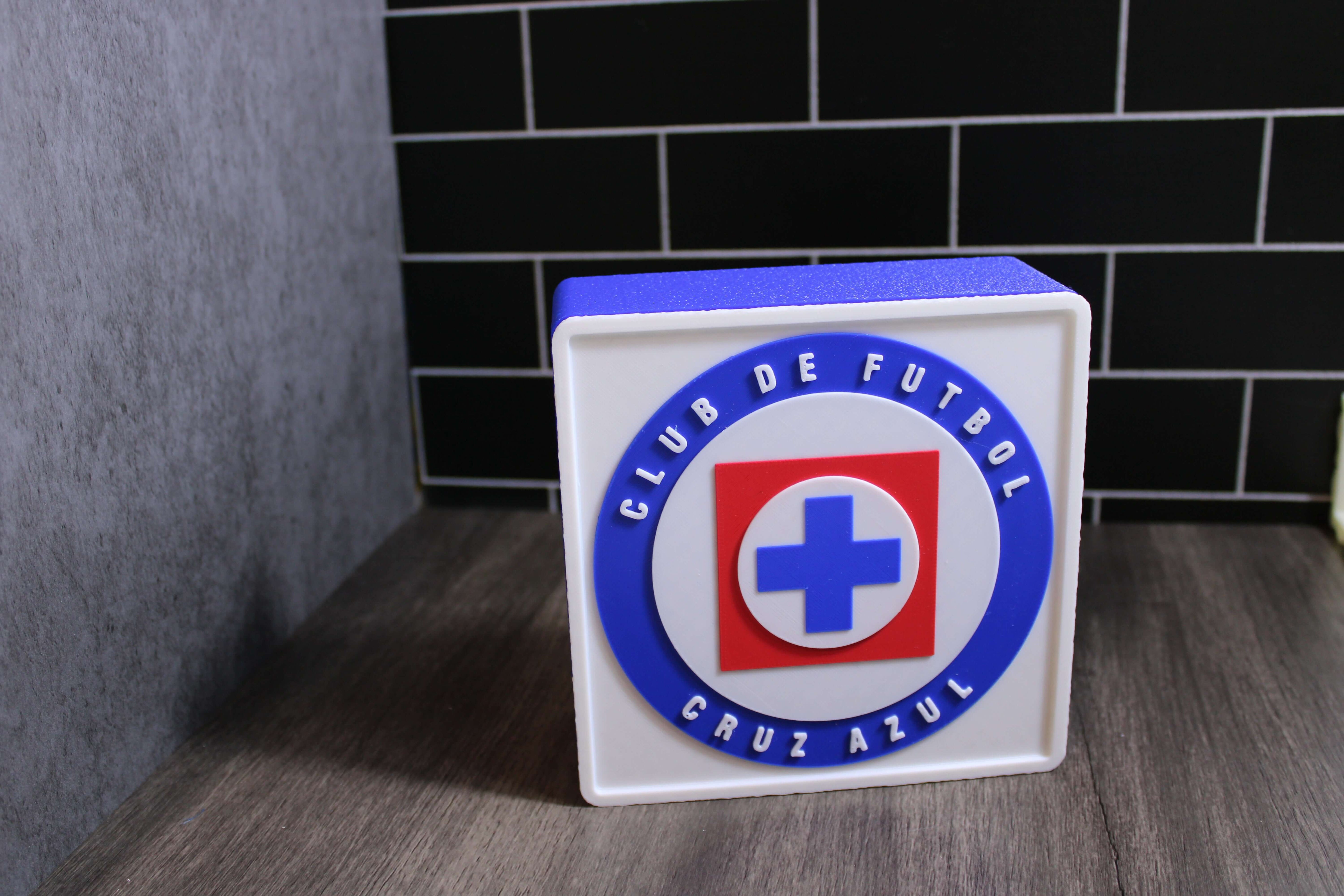 Club de Fútbol Cruz Azul. La Máquina Cementera.Liga MX.  Mejor regalo para un Celeste. Soccer Regalo para papá/hermano/primo/etc. 3D Printed Tiki-Taka3D