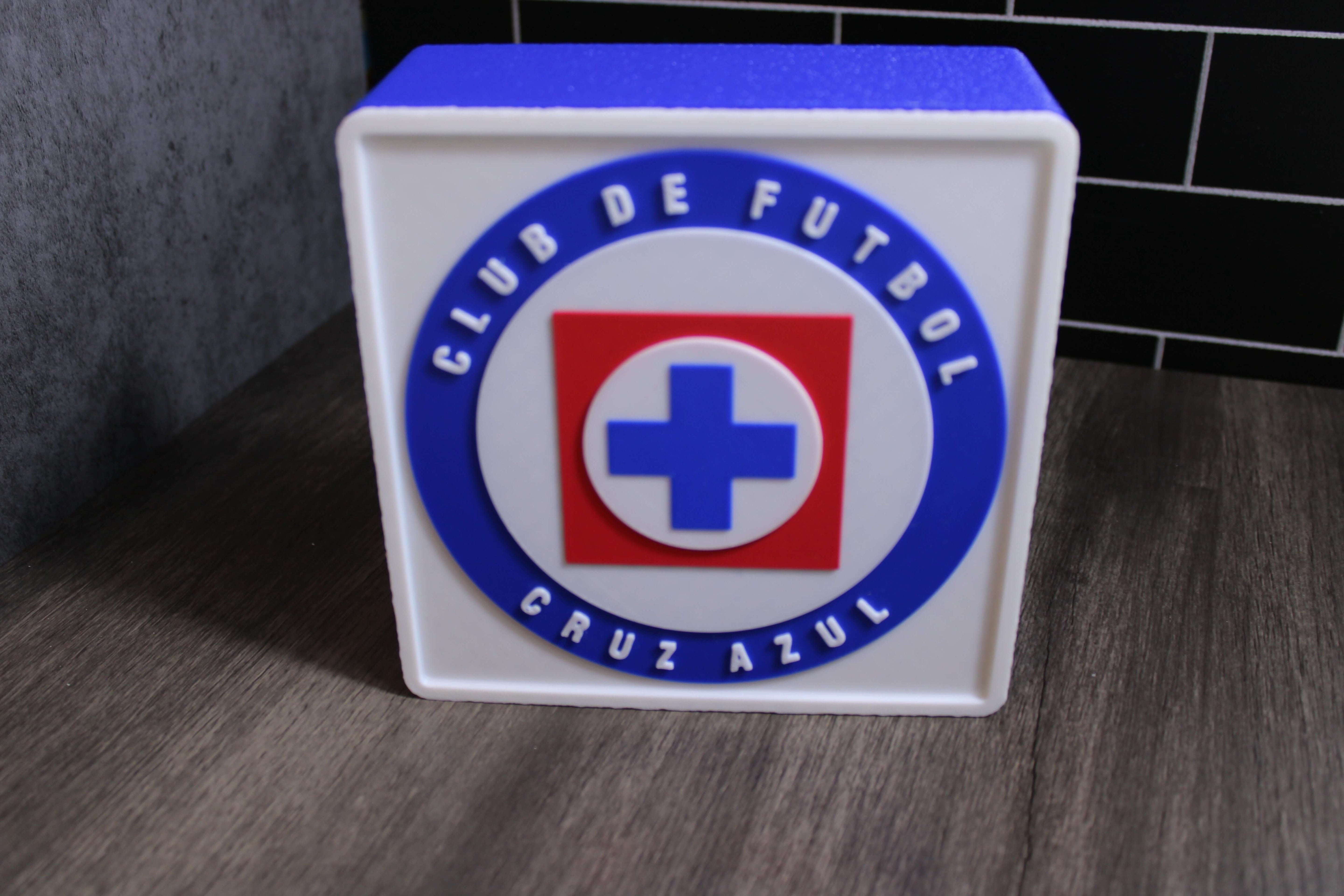 Club de Fútbol Cruz Azul. La Máquina Cementera.Liga MX.  Mejor regalo para un Celeste. Soccer Regalo para papá/hermano/primo/etc. 3D Printed Tiki-Taka3D