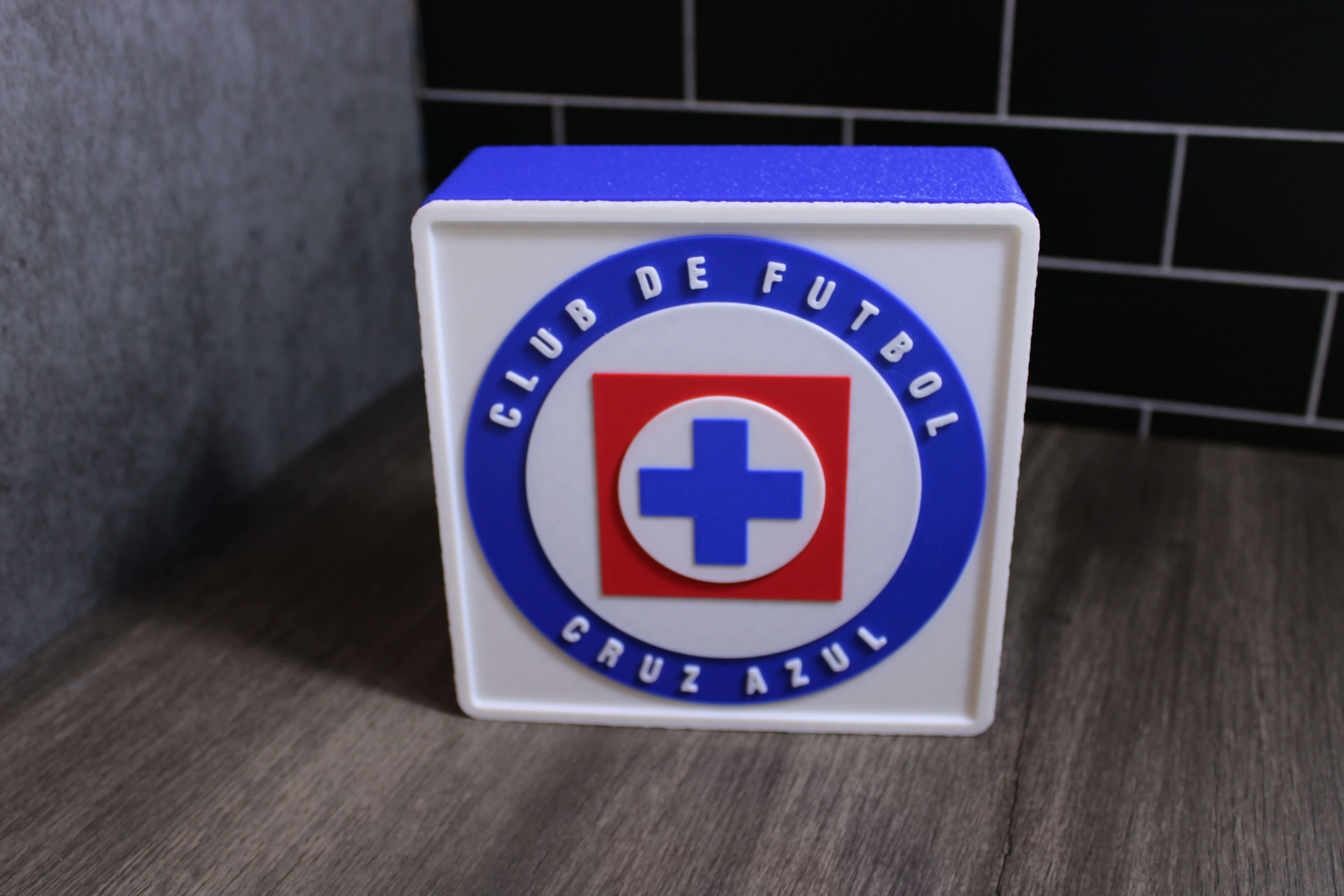 Club de Fútbol Cruz Azul. La Máquina Cementera.Liga MX.  Mejor regalo para un Celeste. Soccer Regalo para papá/hermano/primo/etc. 3D Printed Tiki-Taka3D