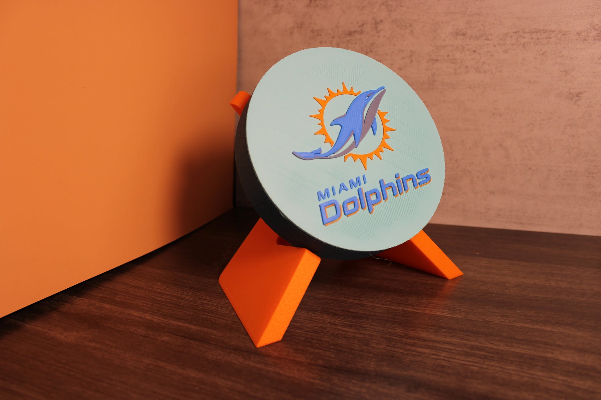 Dolphins 3D Logo Stash Box or Keepsake | Magnetic Compartment Tiki-Taka3D