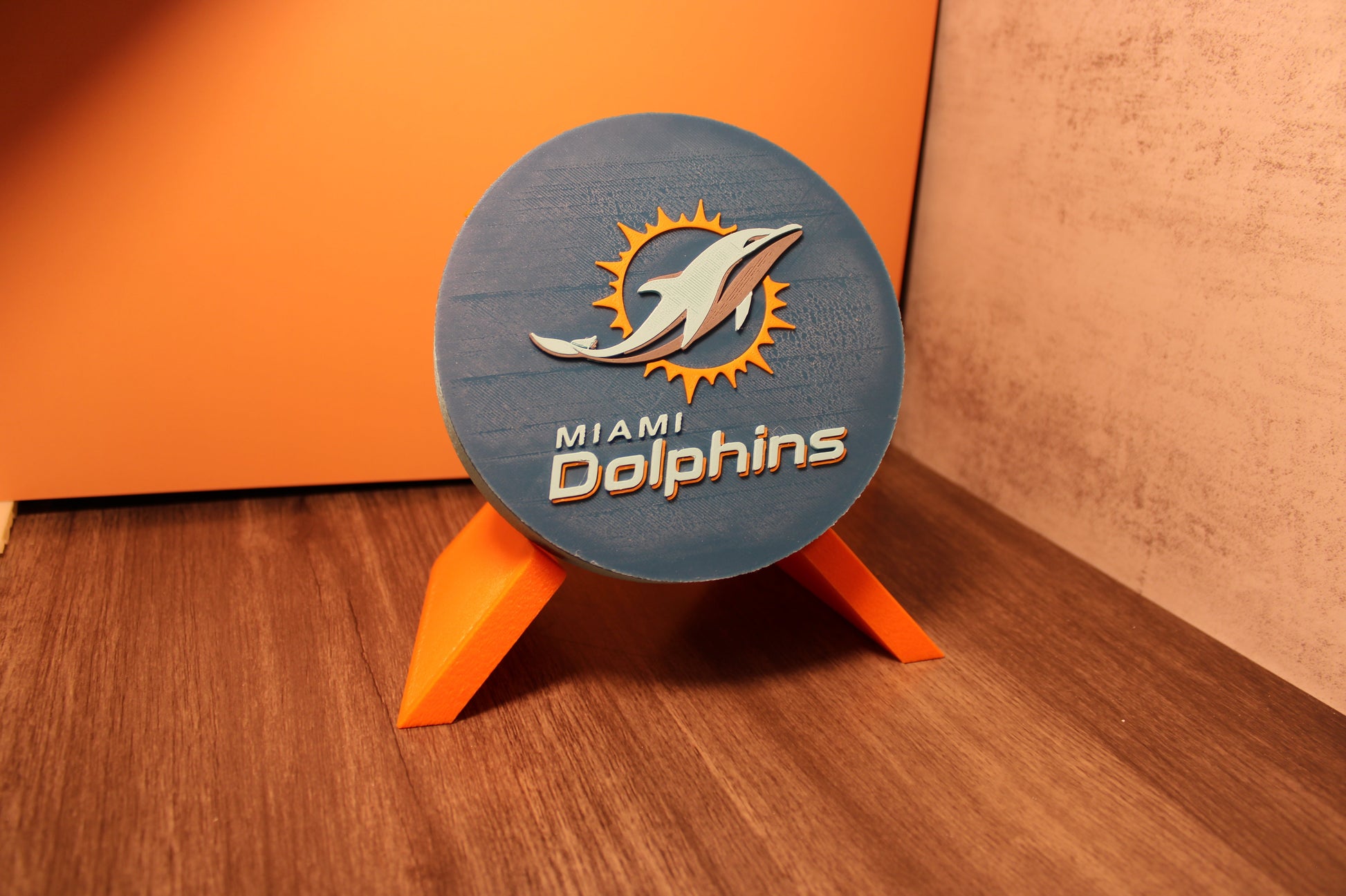 Dolphins 3D Logo Stash Box or Keepsake | Magnetic Compartment Tiki-Taka3D
