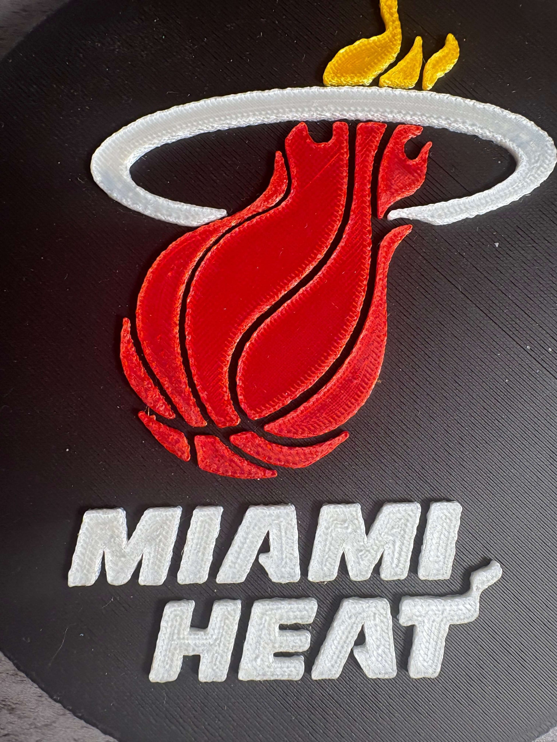 Miami Heat 3D Logo Plaque | Magnetic Keepsake Box | NBA Fan Wall Art Decor Tiki-Taka3D