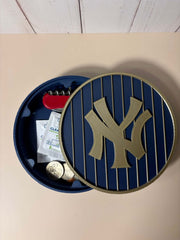 NY Yankees 3D Logo Stash Box with vibrant colors, crafted from high-quality materials and unique design for sports enthusiasts.