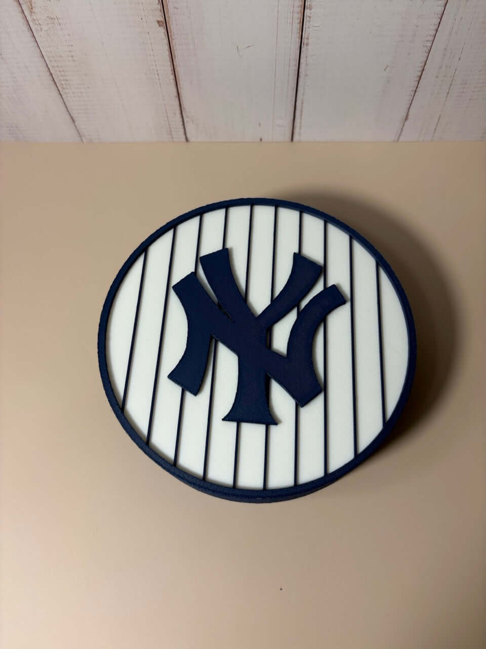 NY Yankees 3D logo stash box with vibrant colors, unique design, perfect for baseball fans.