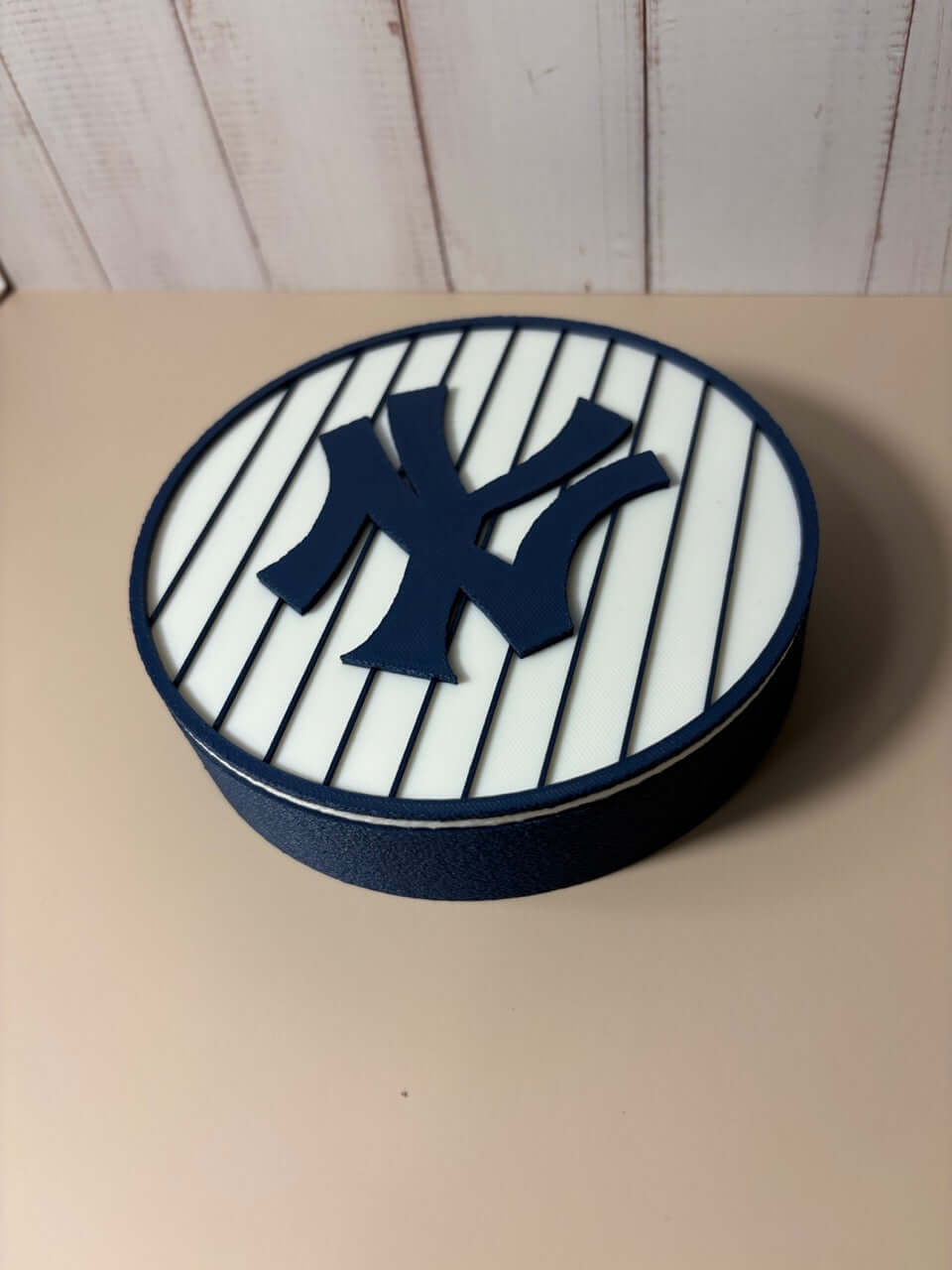 NY Yankees 3D Logo Stash Box in vibrant colors, crafted with high-quality materials for MLB fans.