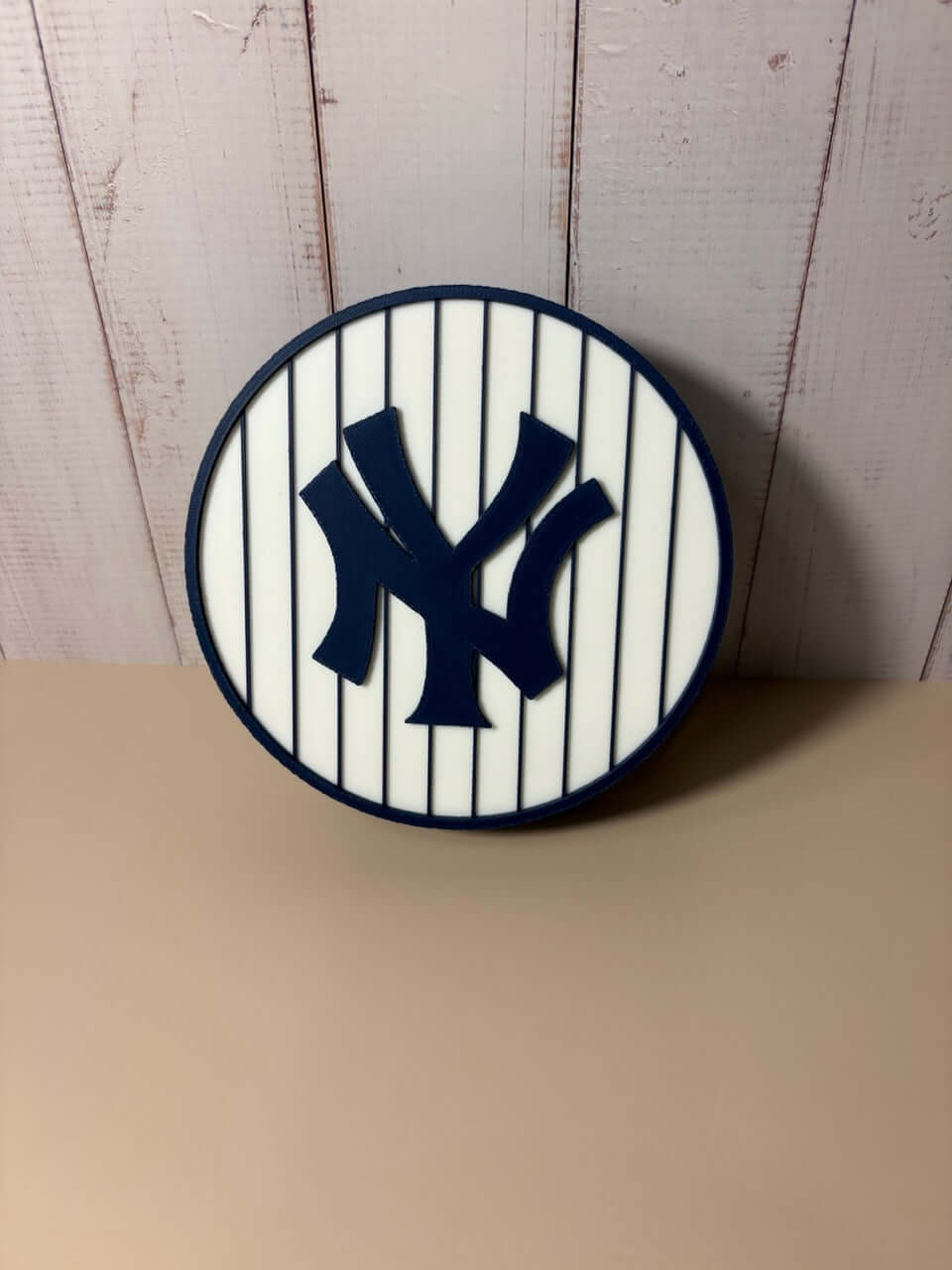 NY Yankees 3D logo stash box featuring vibrant colors and unique design, perfect sports gift for fans.