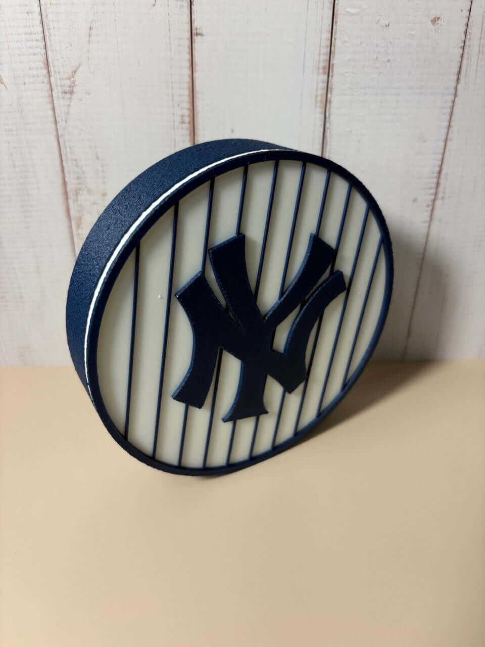 NY Yankees 3D logo stash box featuring vibrant colors and unique design, perfect for baseball fans.