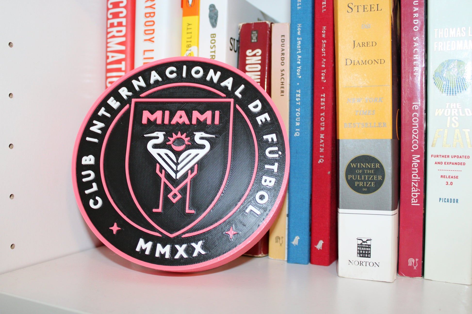 Inter Miami 3D Printed Emblem – Stylish Decor for Messi Fans & Soccer Lovers Tiki-Taka3D