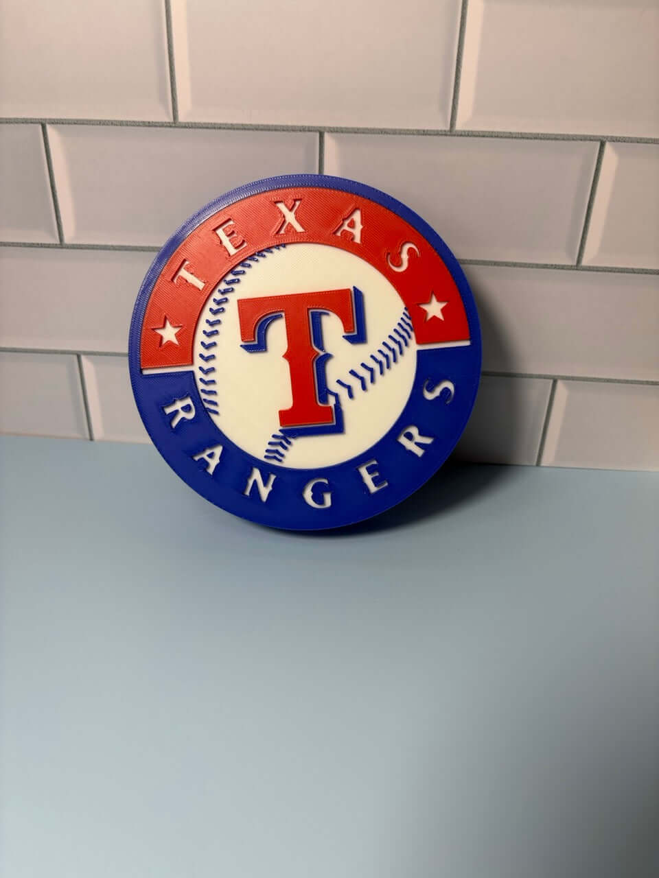 Customized Texas Rangers 3D Logo Stash Box: Unique MLB Baseball Fan Gift Tiki-Taka3D