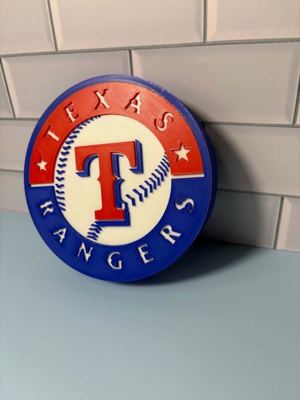 Customized Texas Rangers 3D Logo Stash Box: Unique MLB Baseball Fan Gift Tiki-Taka3D