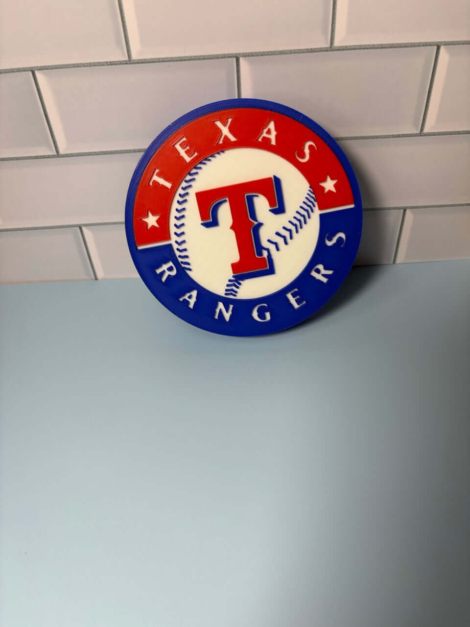 Customized Texas Rangers 3D Logo Stash Box: Unique MLB Baseball Fan Gift Tiki-Taka3D