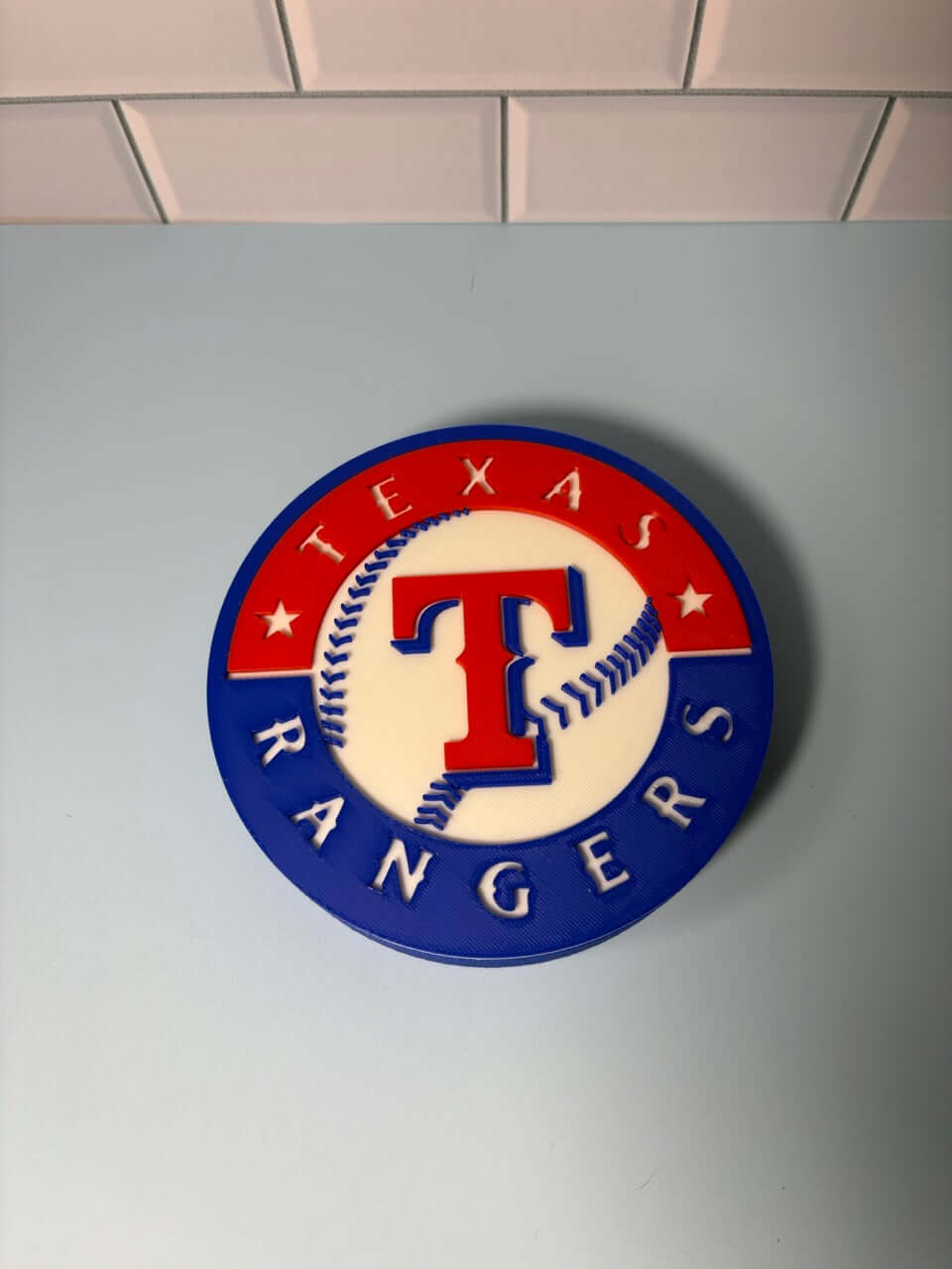Customized Texas Rangers 3D Logo Stash Box: Unique MLB Baseball Fan Gift Tiki-Taka3D