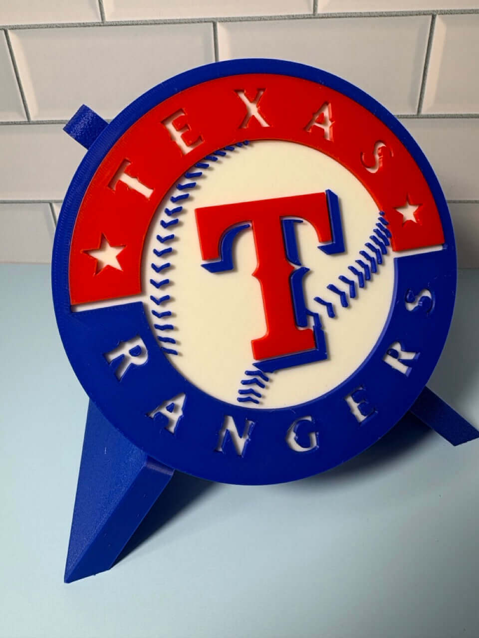 Customized Texas Rangers 3D Logo Stash Box: Unique MLB Baseball Fan Gift Tiki-Taka3D