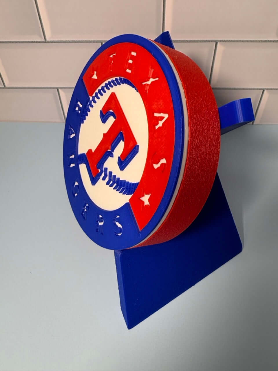 Customized Texas Rangers 3D Logo Stash Box: Unique MLB Baseball Fan Gift Tiki-Taka3D
