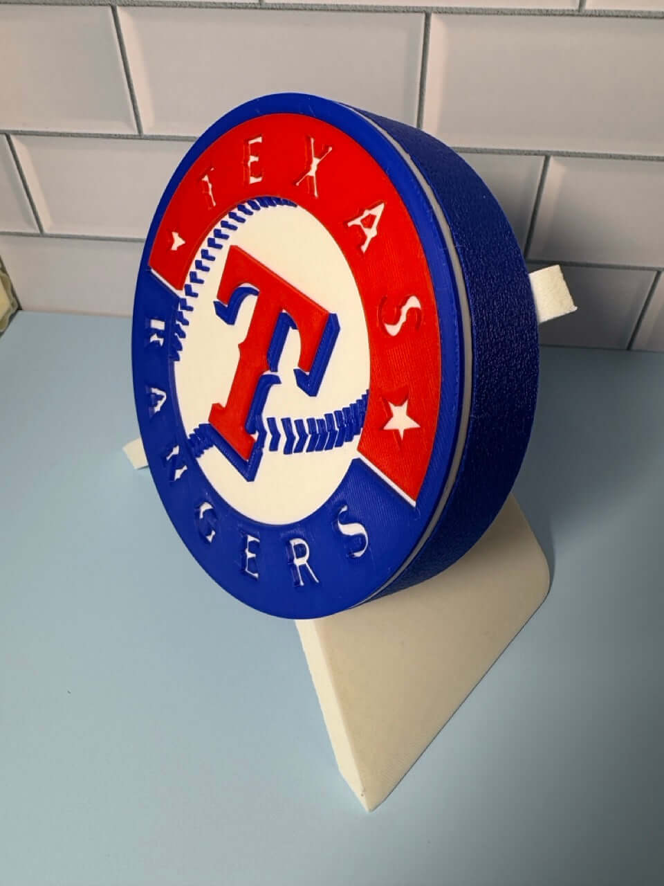 Customized Texas Rangers 3D Logo Stash Box: Unique MLB Baseball Fan Gift Tiki-Taka3D