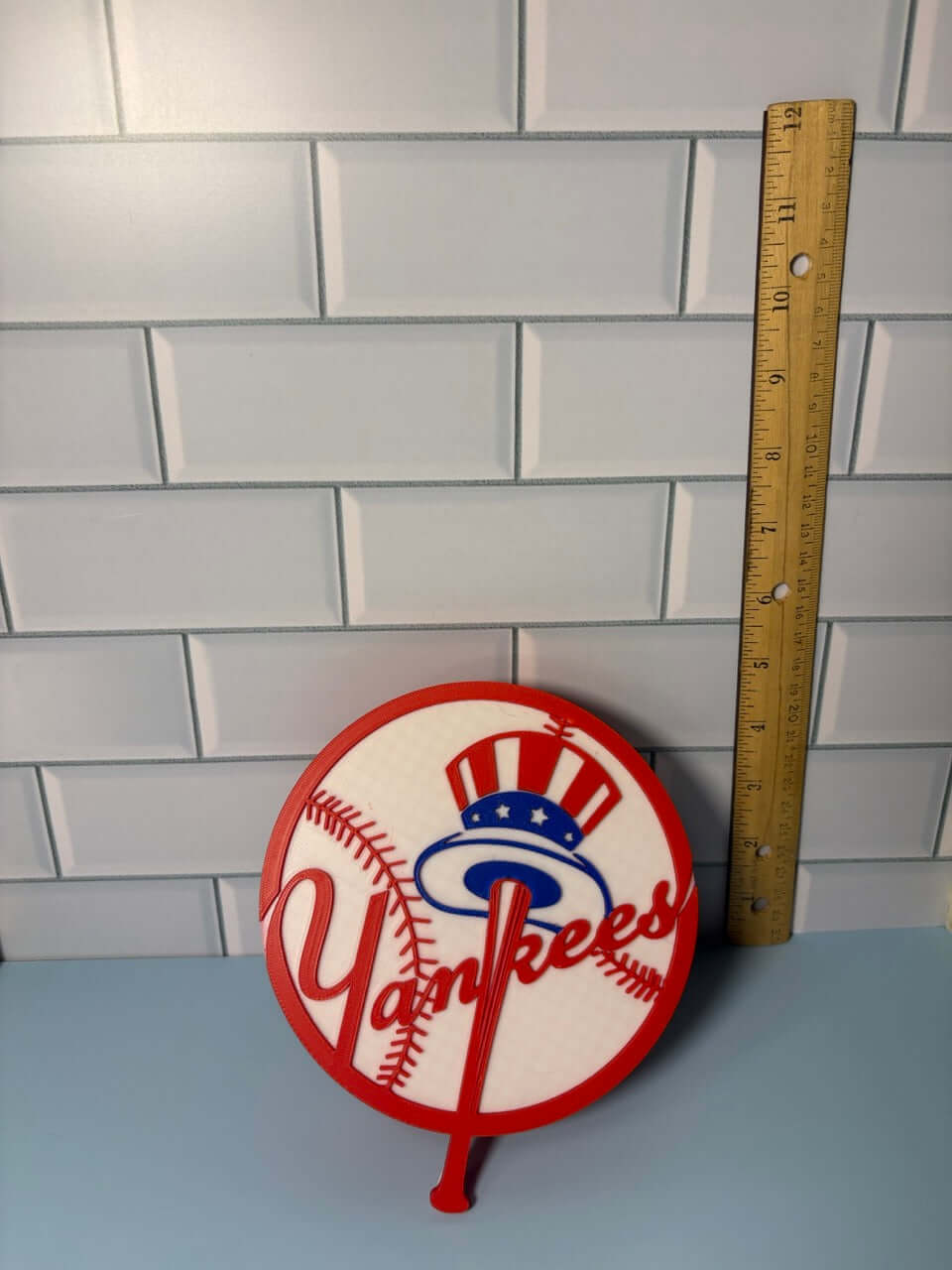 Customized New York Yankees 3D Printed Plaque: Unique MLB Baseball Fan Gift for Sports Decor Tiki-Taka3D