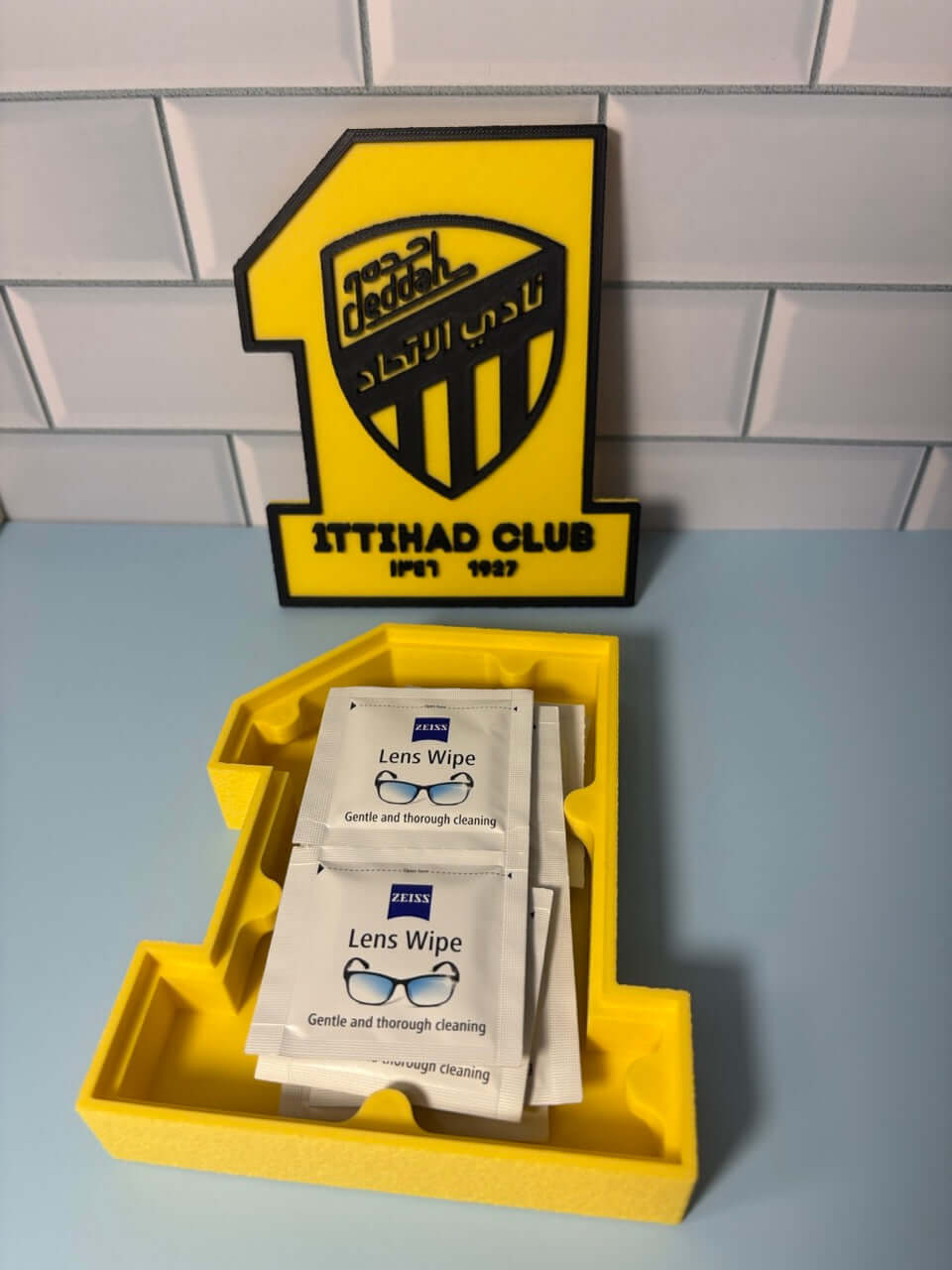 Al-Ittihad Club Plaque | Premium Football Fan Decor | Unique Soccer Gift | 3D Printed Tiki-Taka3D
