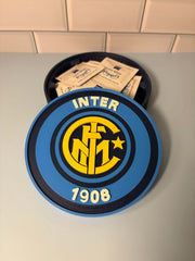 Inter Milan Retro 3D Printed Emblem – Custom Decor for True Nerazzurri Fans Tiki-Taka3D