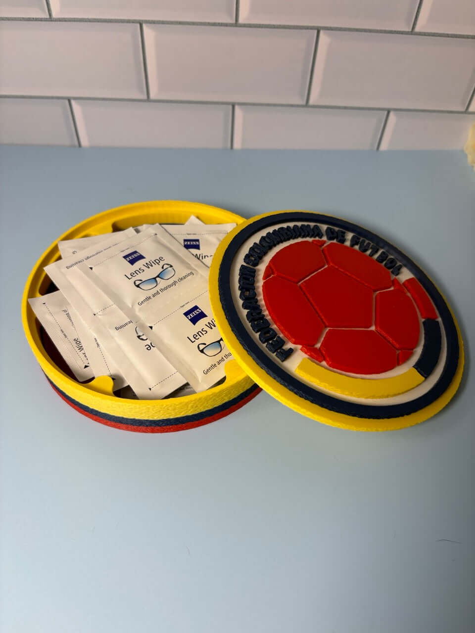 Colombia 3D Printed Soccer Emblem – Fan Gift for Proud Cafeteros Supporters Tiki-Taka3D