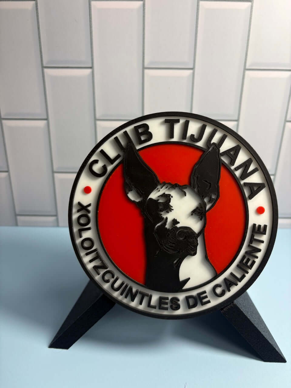 Club Tijuana Xolos 3D Wall Plaque | Magnetic Keepsake Box | Unique Soccer Fan Art Tiki-Taka3D