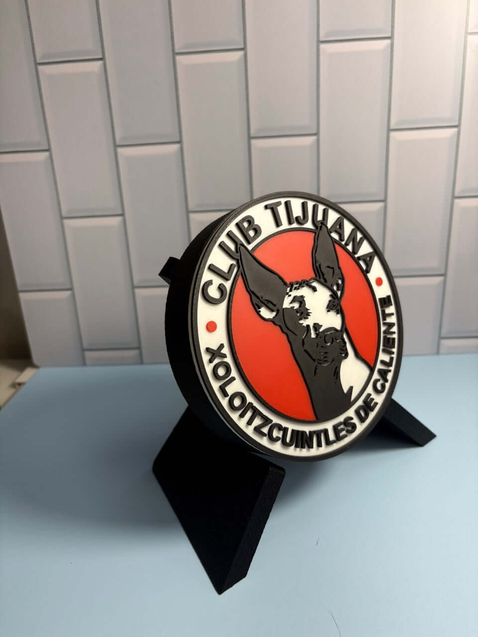 Club Tijuana Xolos 3D Wall Plaque | Magnetic Keepsake Box | Unique Soccer Fan Art Tiki-Taka3D