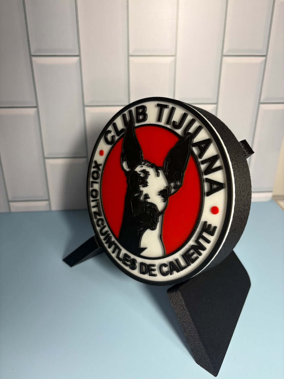 Club Tijuana Xolos 3D Wall Plaque | Magnetic Keepsake Box | Unique Soccer Fan Art Tiki-Taka3D