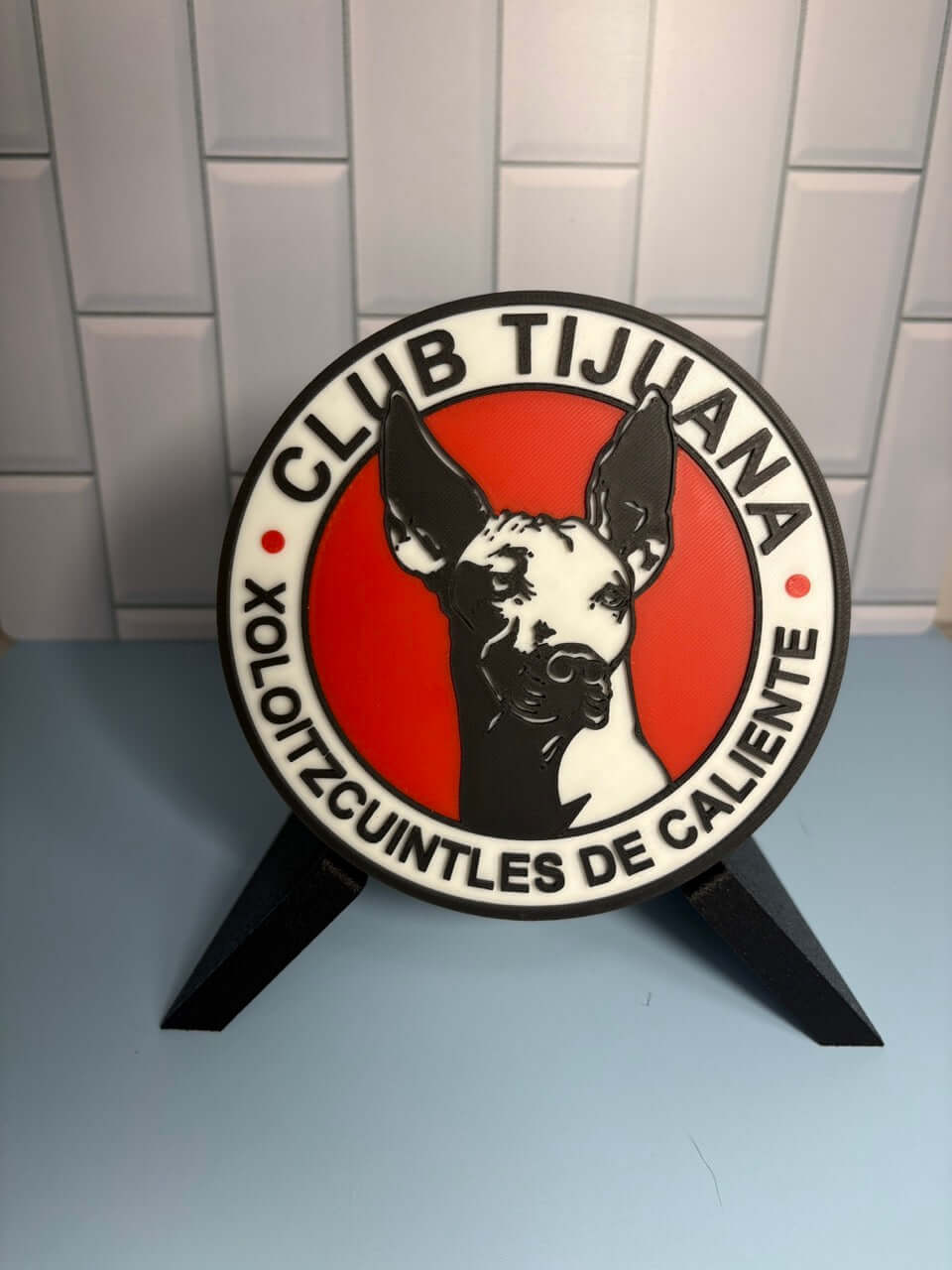 Club Tijuana Xolos 3D Wall Plaque | Magnetic Keepsake Box | Unique Soccer Fan Art Tiki-Taka3D