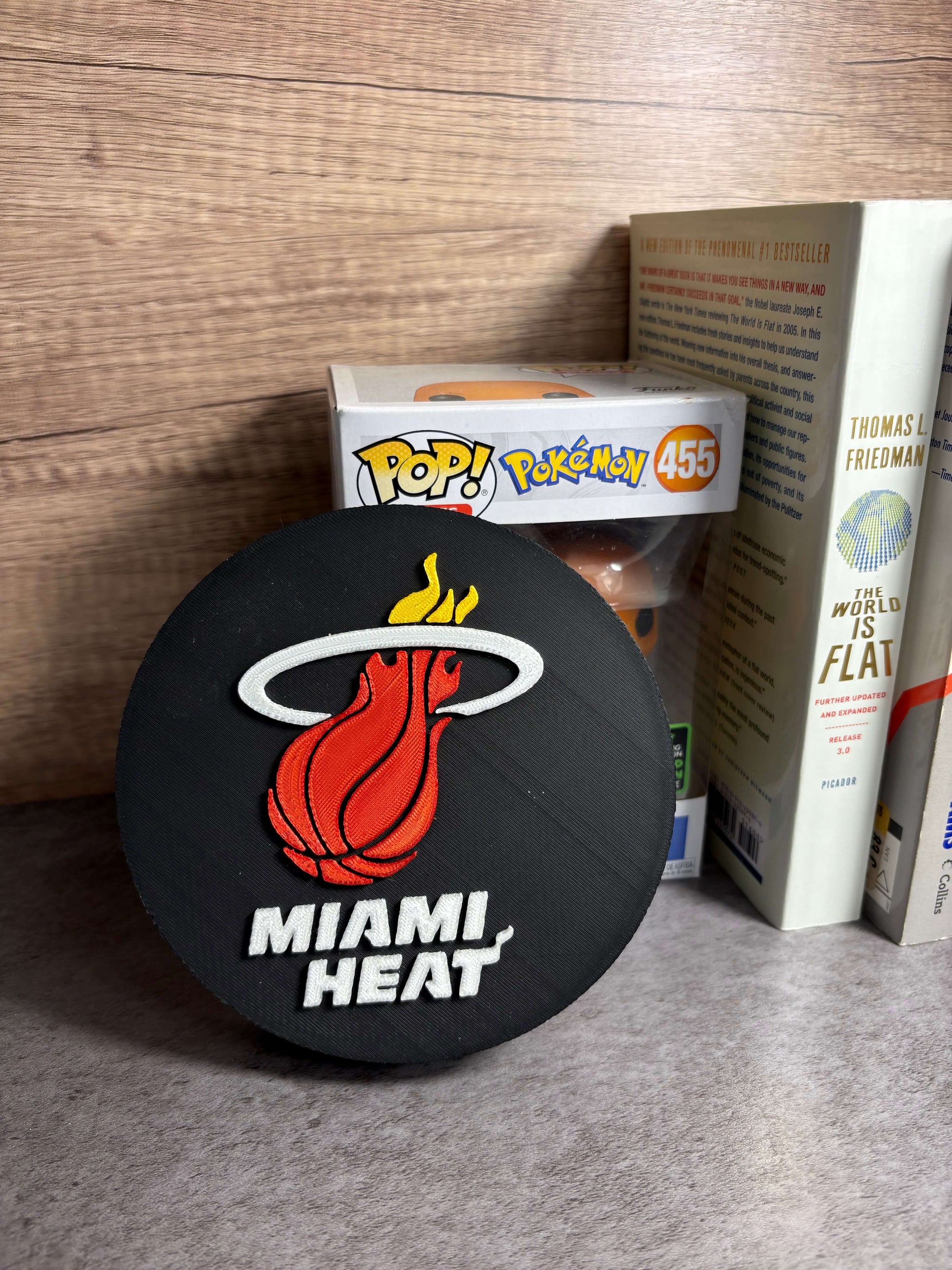 Miami Heat 3D Logo Plaque | Magnetic Keepsake Box | NBA Fan Wall Art Decor Tiki-Taka3D