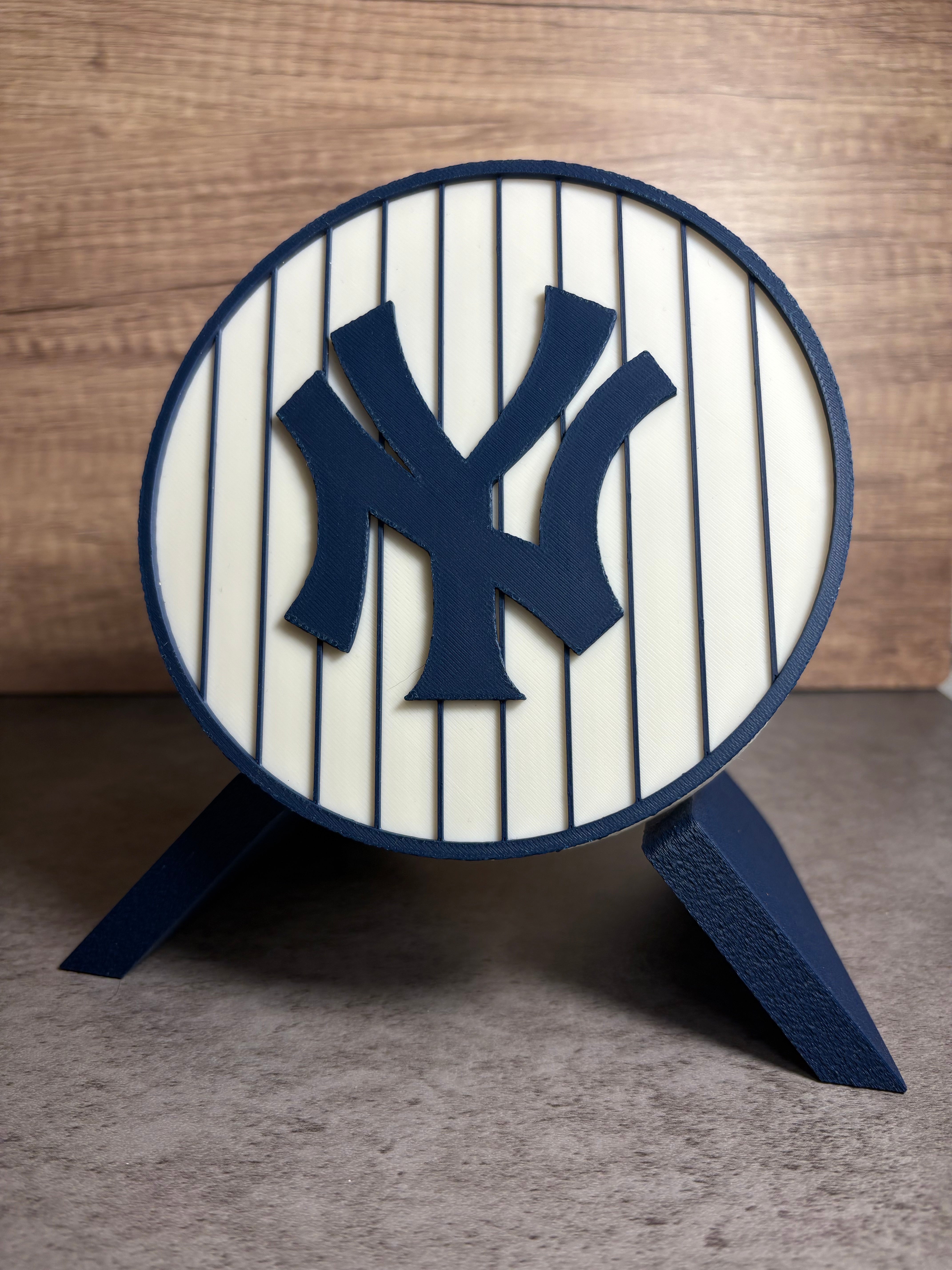 NY Yankees 3D Logo Stash Box: Unique MLB Baseball Fan Gift Tiki-Taka3D