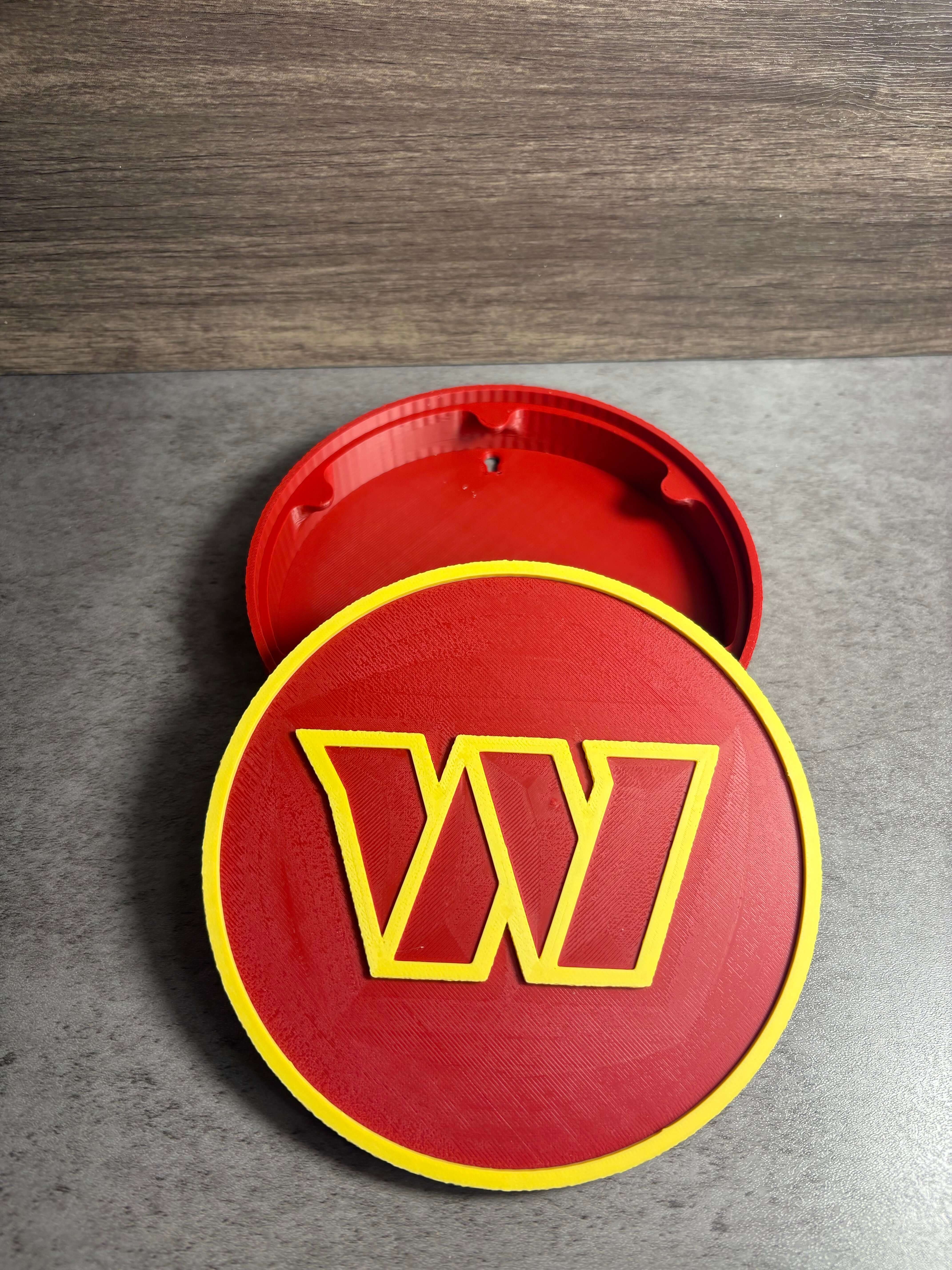 Washington Commanders 3D Logo Plaque | Magnetic Keepsake Box | NFL Fan Wall Art Decor Tiki-Taka3D