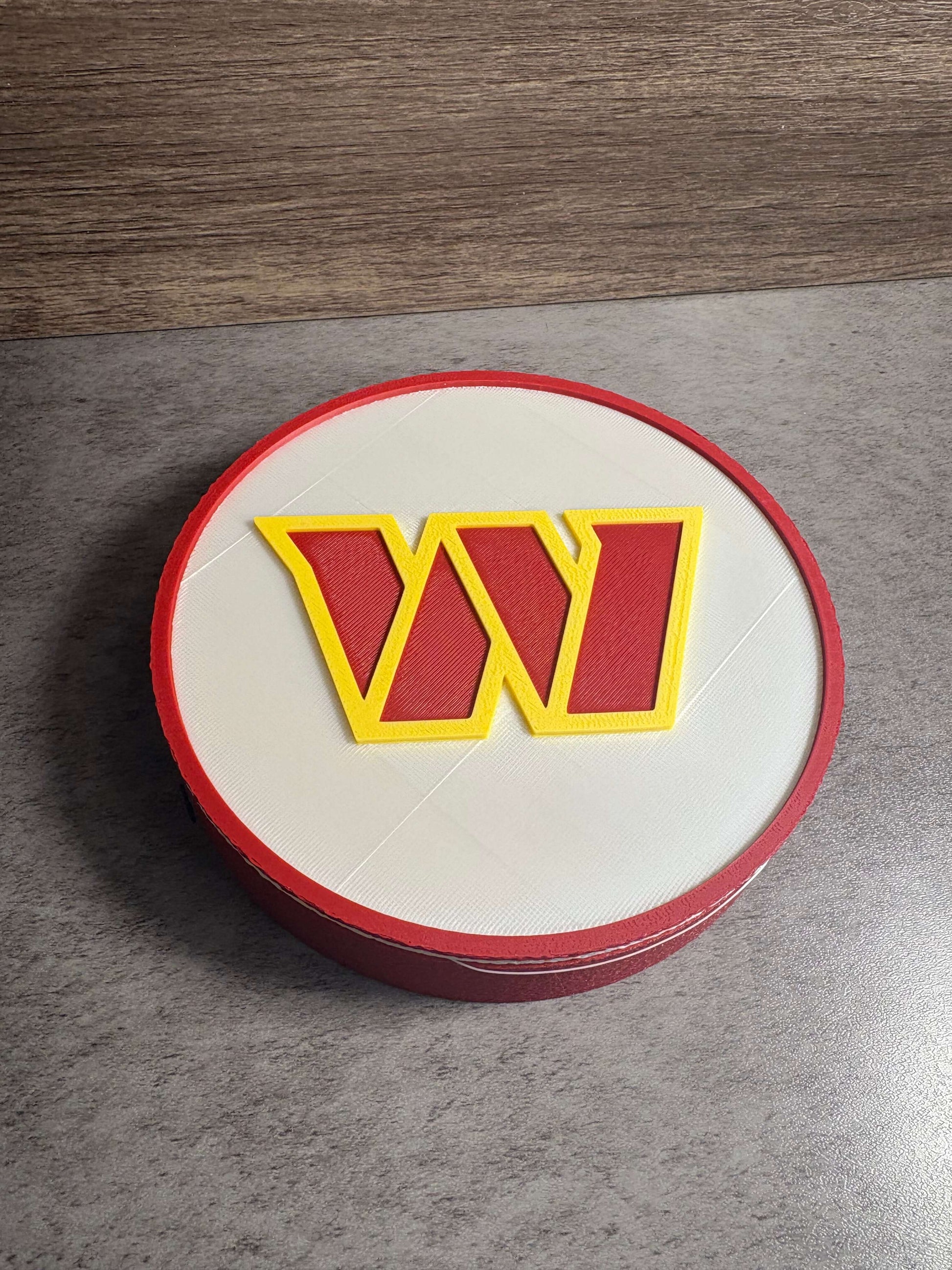 Washington Commanders 3D Logo Plaque | Magnetic Keepsake Box | NFL Fan Wall Art Decor Tiki-Taka3D