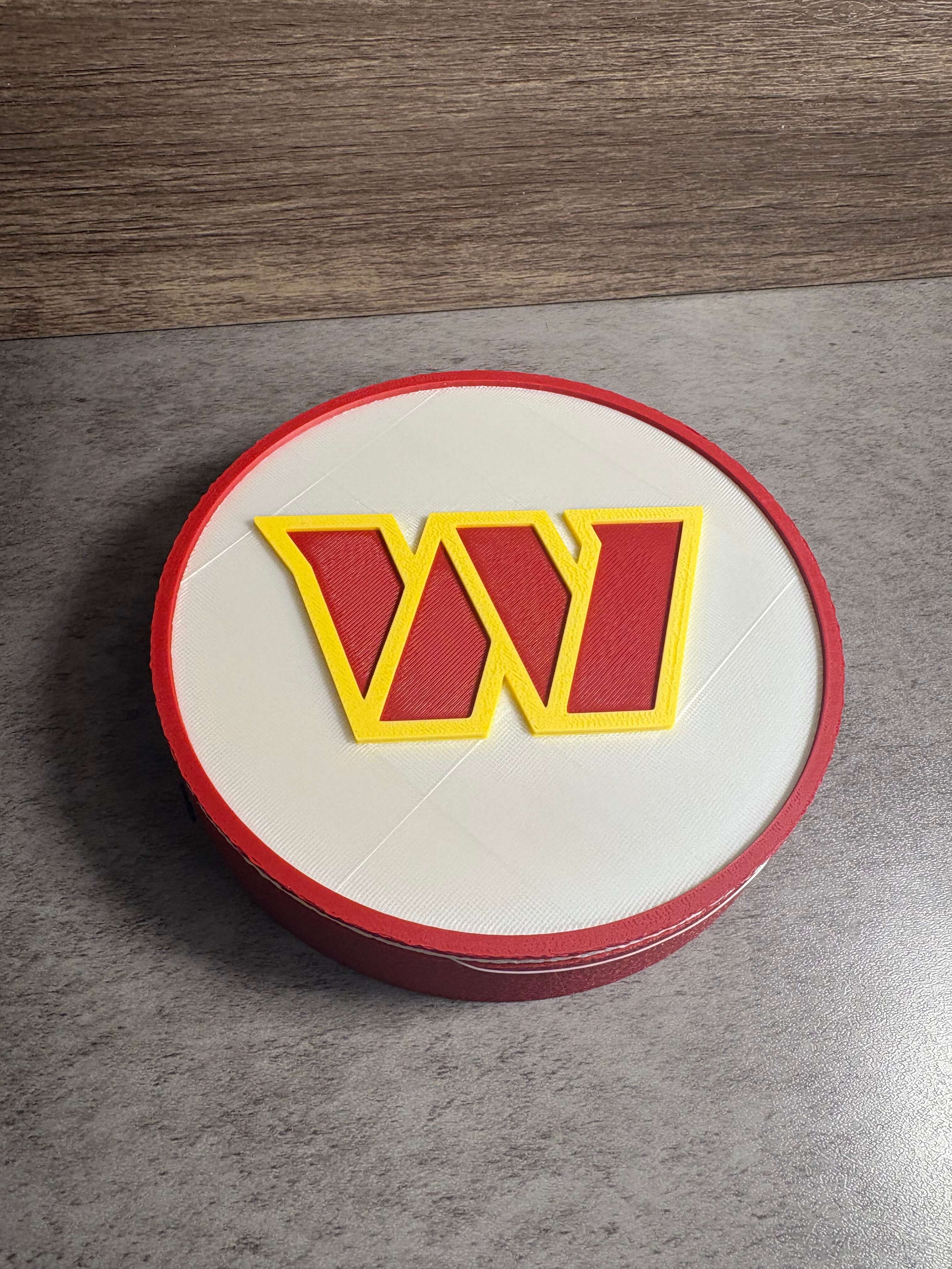 Washington Commanders 3D Logo Plaque | Magnetic Keepsake Box | NFL Fan Wall Art Decor Tiki-Taka3D