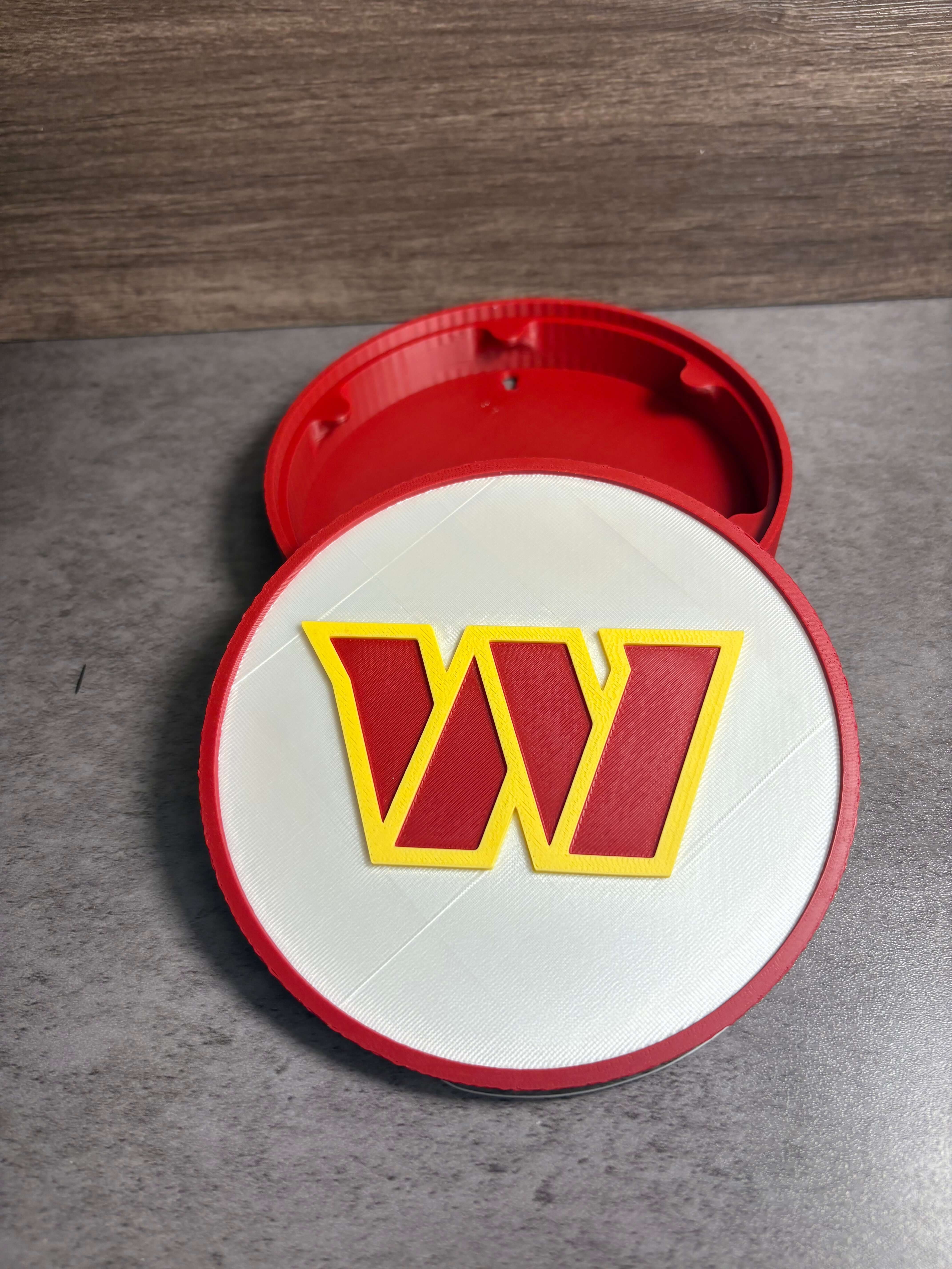 Washington Commanders 3D Logo Plaque | Magnetic Keepsake Box | NFL Fan Wall Art Decor Tiki-Taka3D