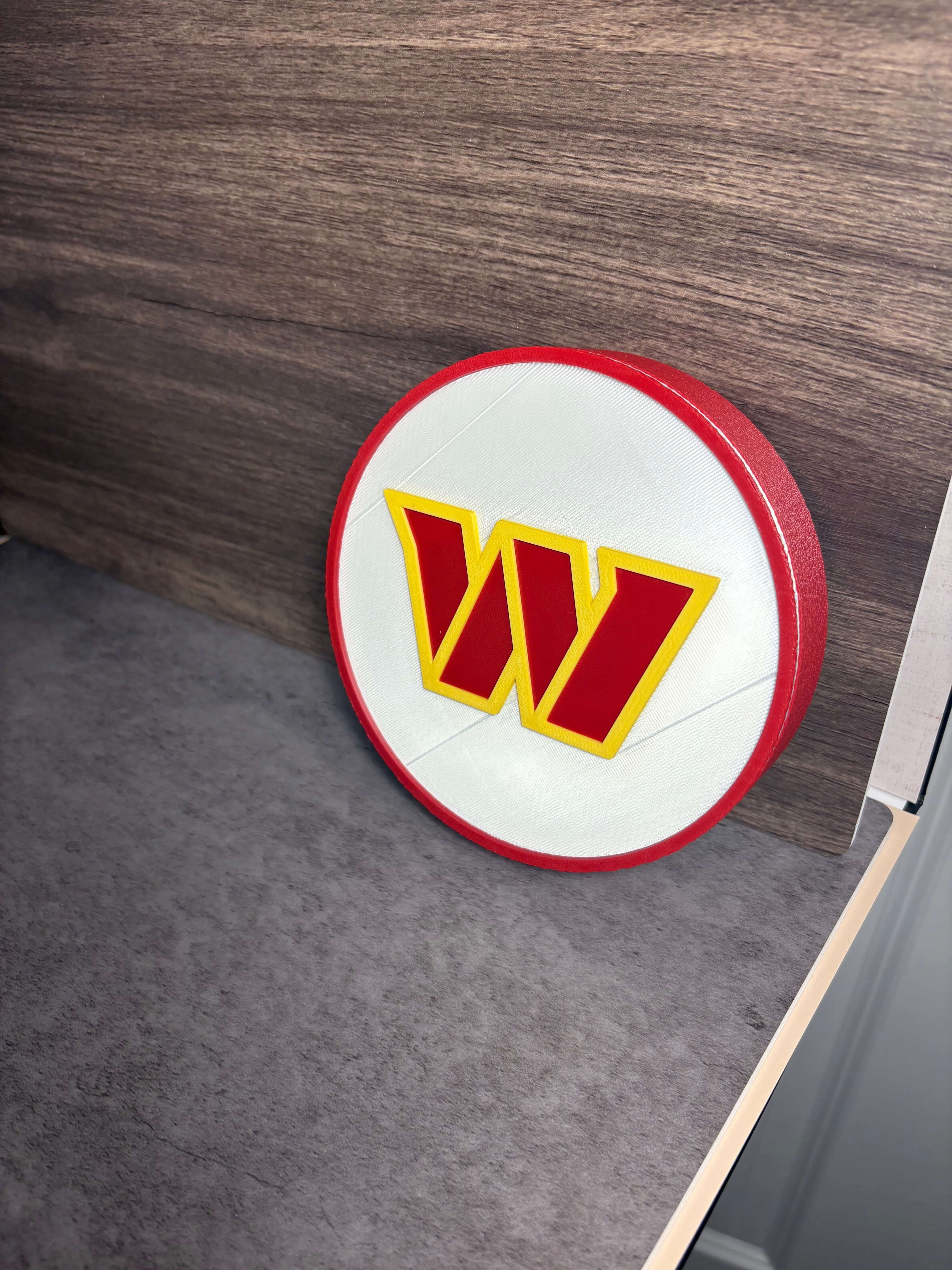Washington Commanders 3D Logo Plaque | Magnetic Keepsake Box | NFL Fan Wall Art Decor Tiki-Taka3D