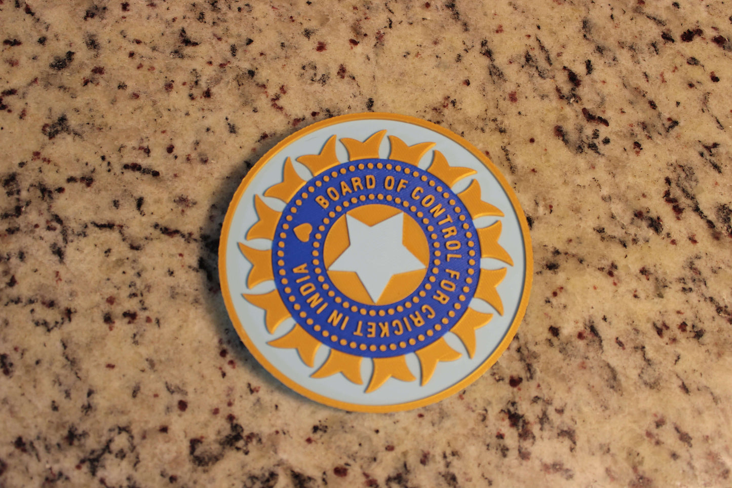 Official India Cricket BCCI 3D Printed Plaque – Customizable Fan Art & Desk Decor Tiki-Taka3D