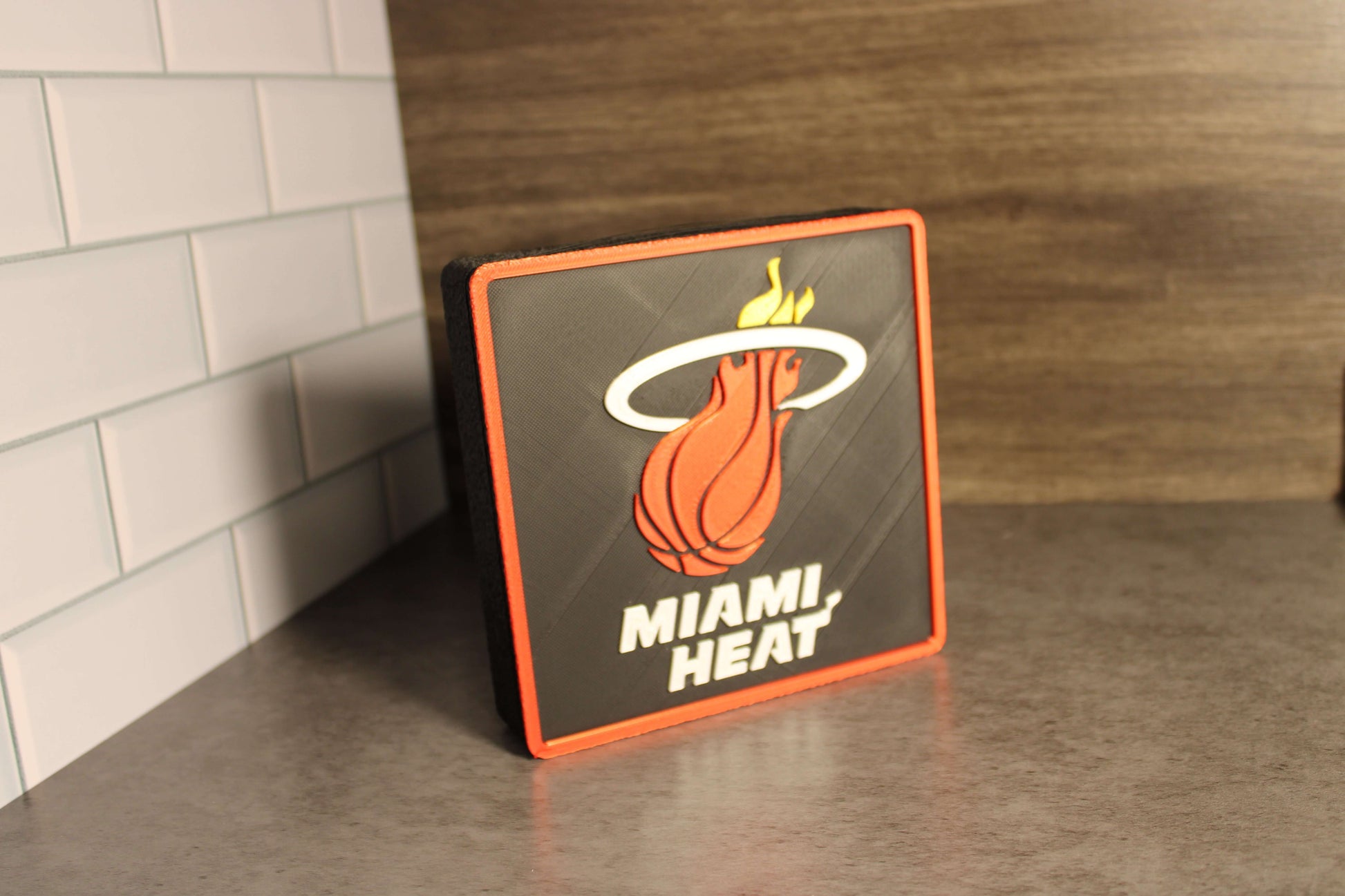 Man Cave Sign - Customized Heat 3D Logo Stash Box. Tiki-Taka3D