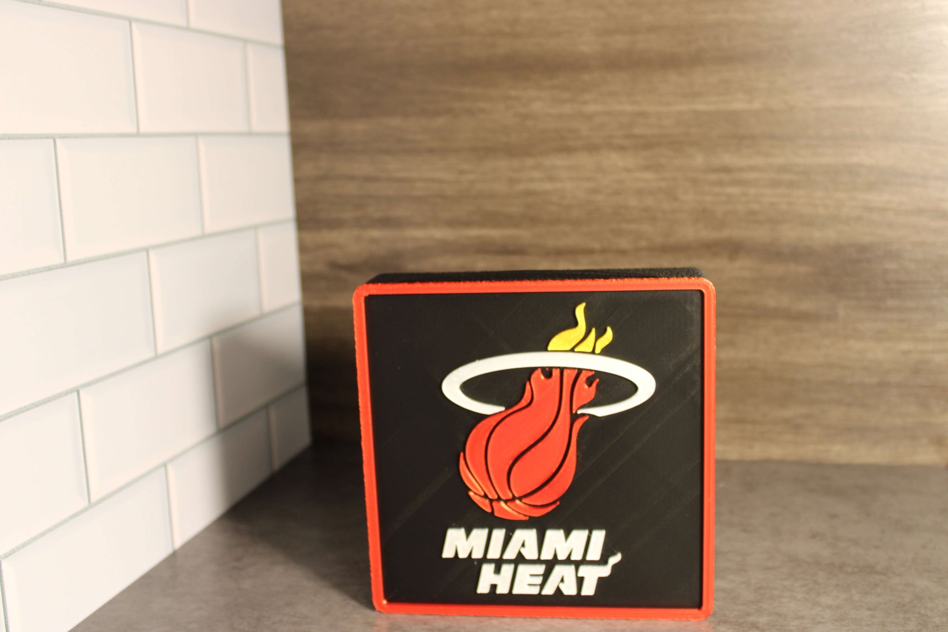 Man Cave Sign - Customized Heat 3D Logo Stash Box. Tiki-Taka3D