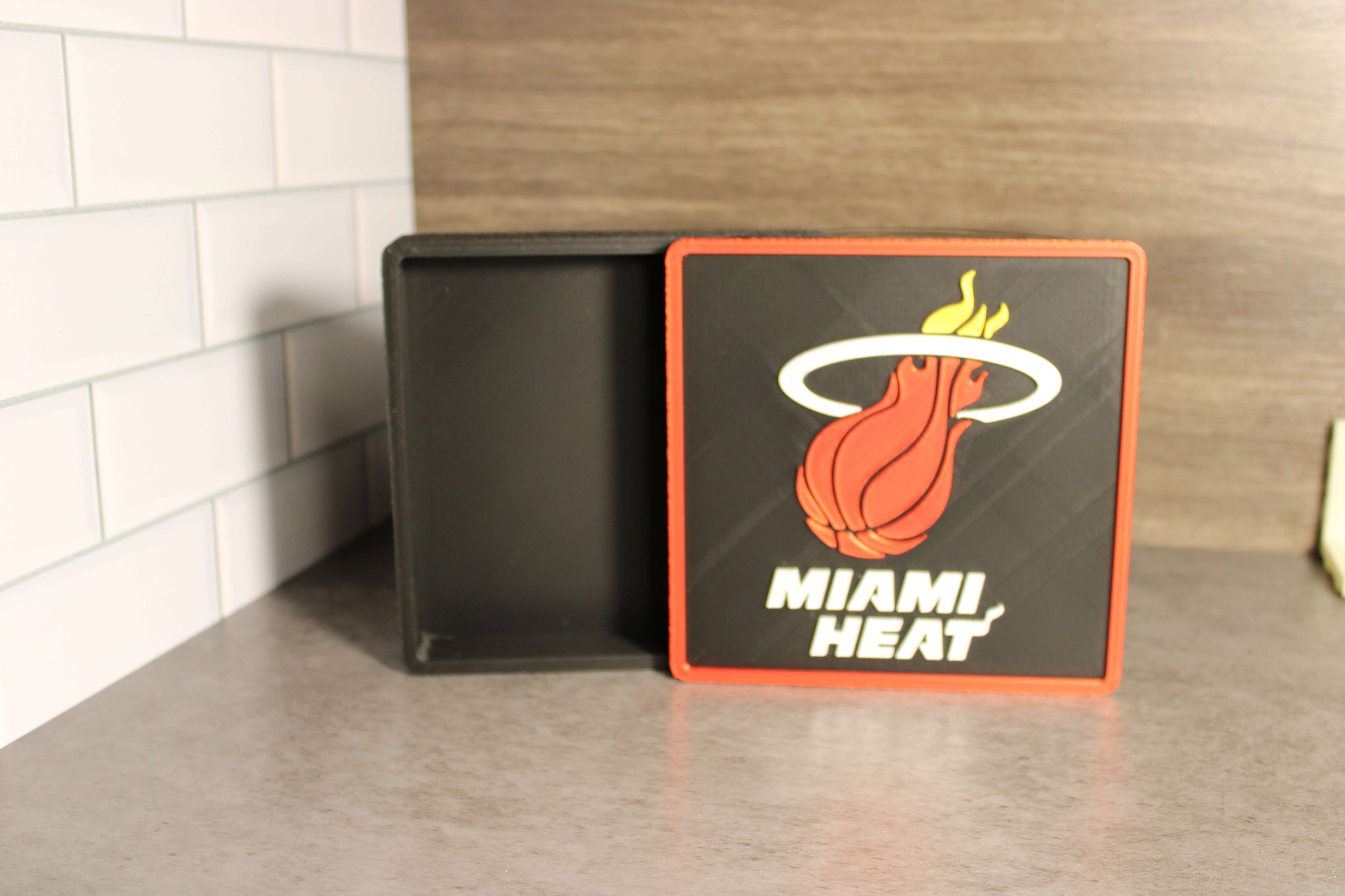 Man Cave Sign - Customized Heat 3D Logo Stash Box. Tiki-Taka3D