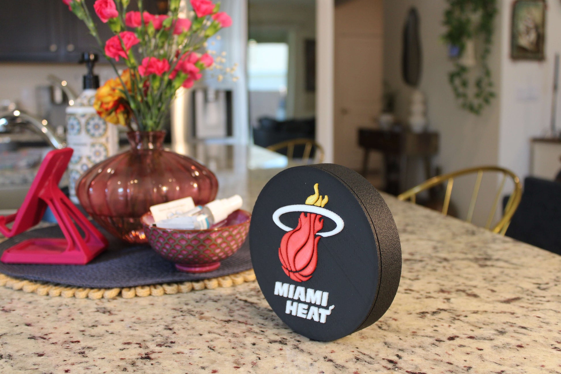 Man Cave Sign - Customized Heat 3D Logo Stash Box. Tiki-Taka3D