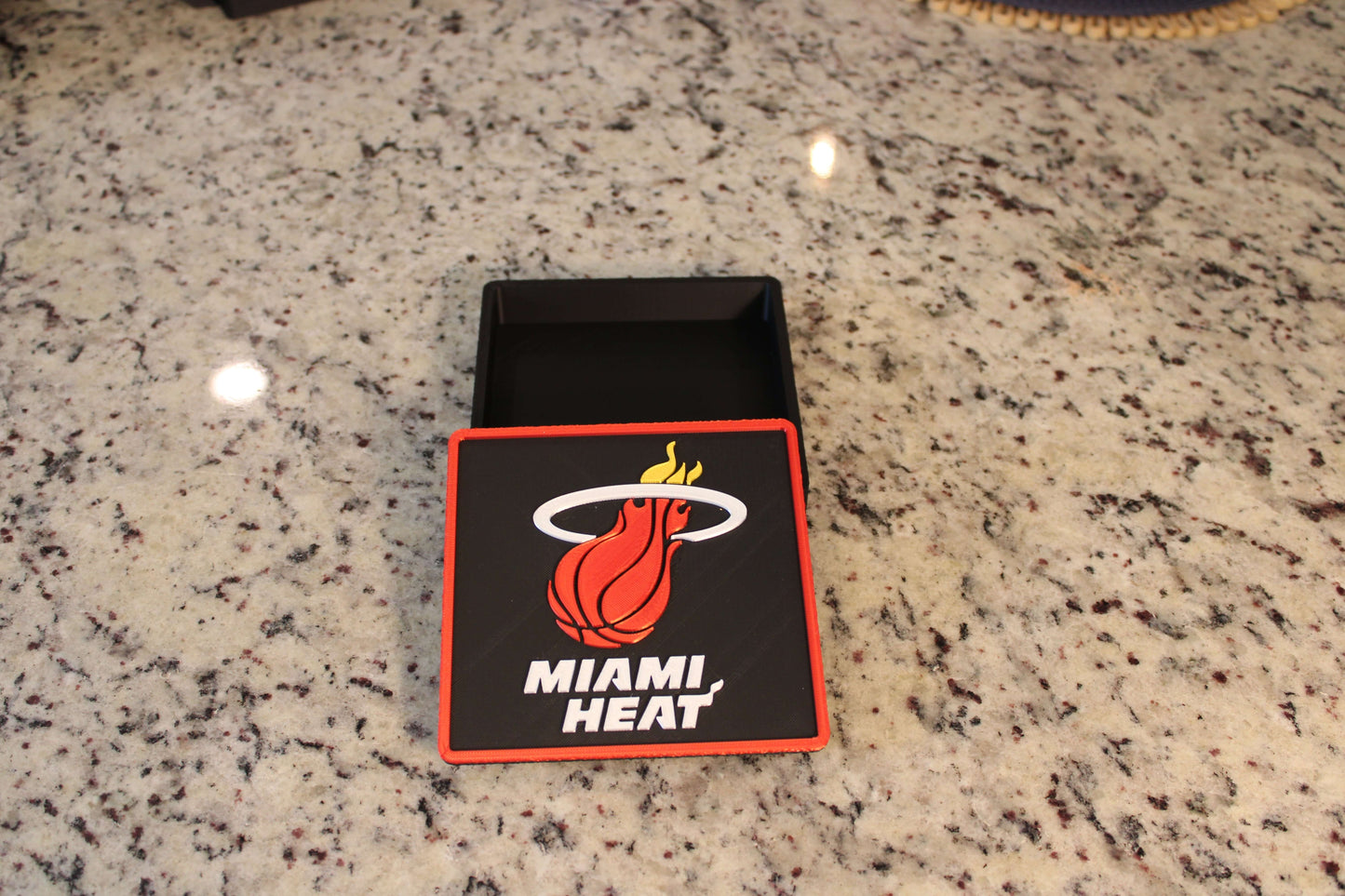 Man Cave Sign - Customized Heat 3D Logo Stash Box. Tiki-Taka3D