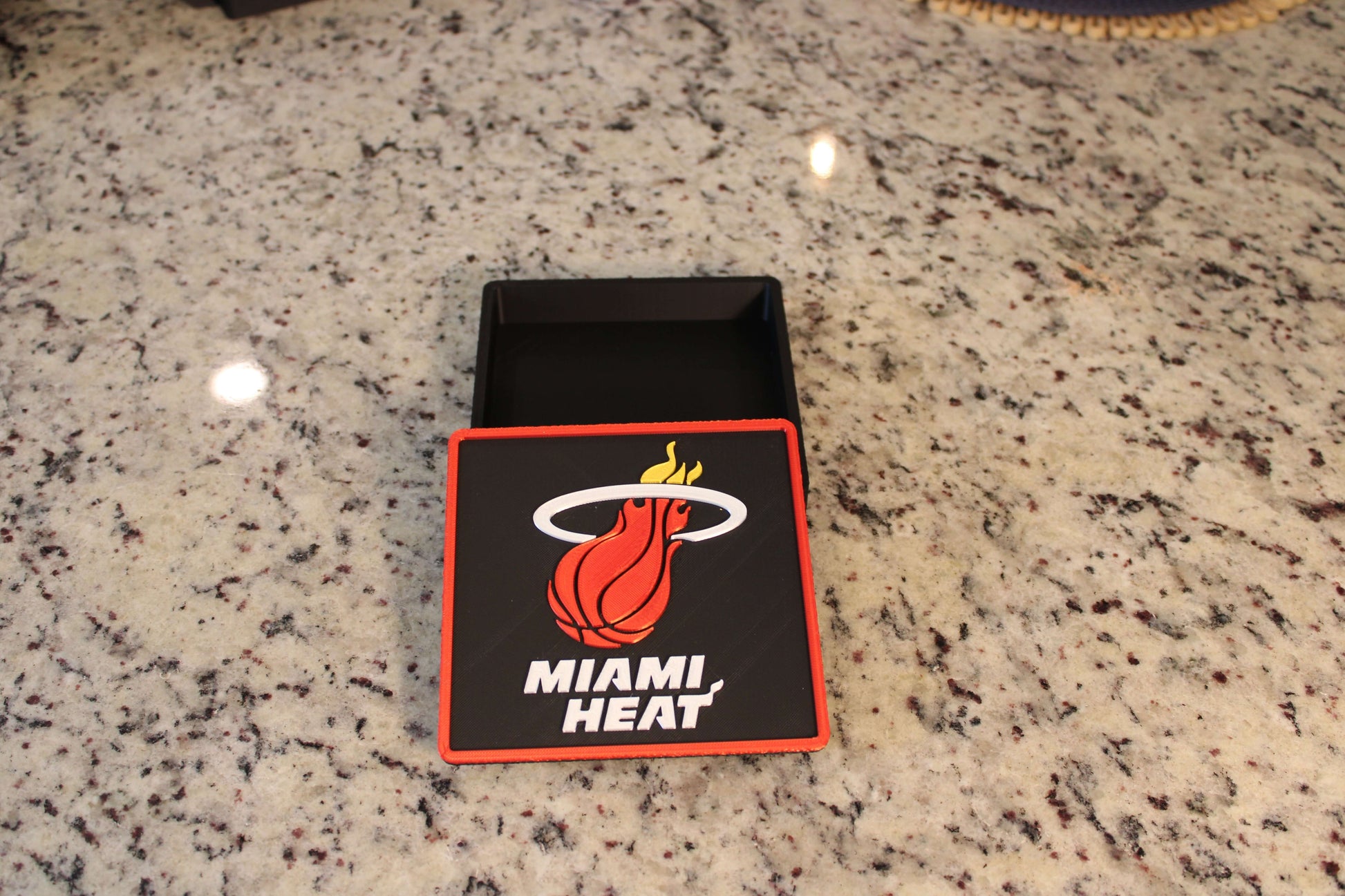 Man Cave Sign - Customized Heat 3D Logo Stash Box. Tiki-Taka3D