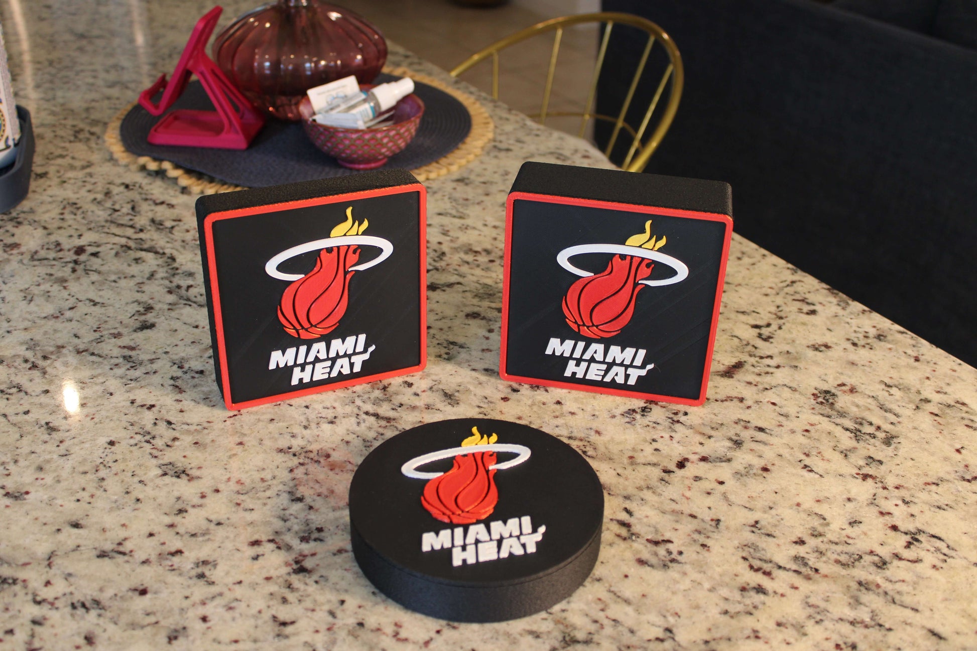 Man Cave Sign - Customized Heat 3D Logo Stash Box. Tiki-Taka3D