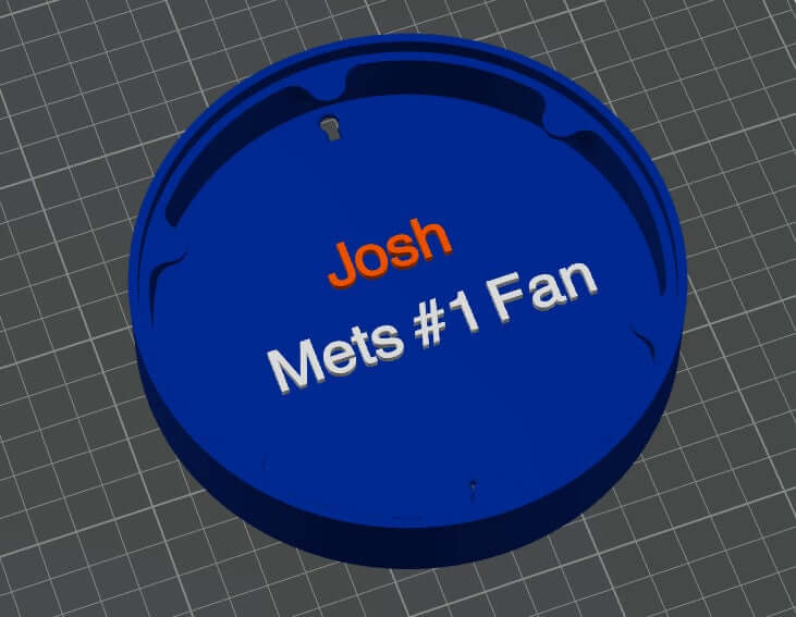 Man Cave Sign - Customized Mets 3D Logo Stash Box. Tiki-Taka3D