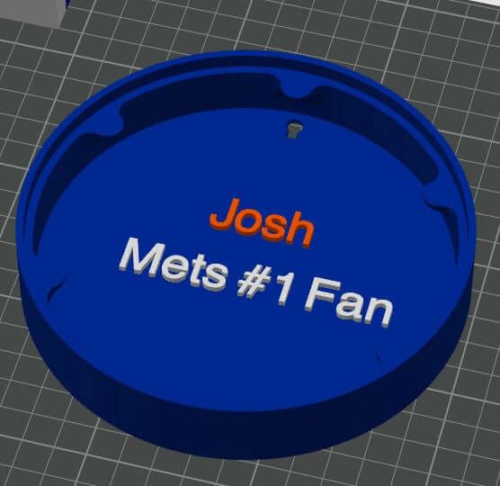 Man Cave Sign - Customized Mets 3D Logo Stash Box. Tiki-Taka3D