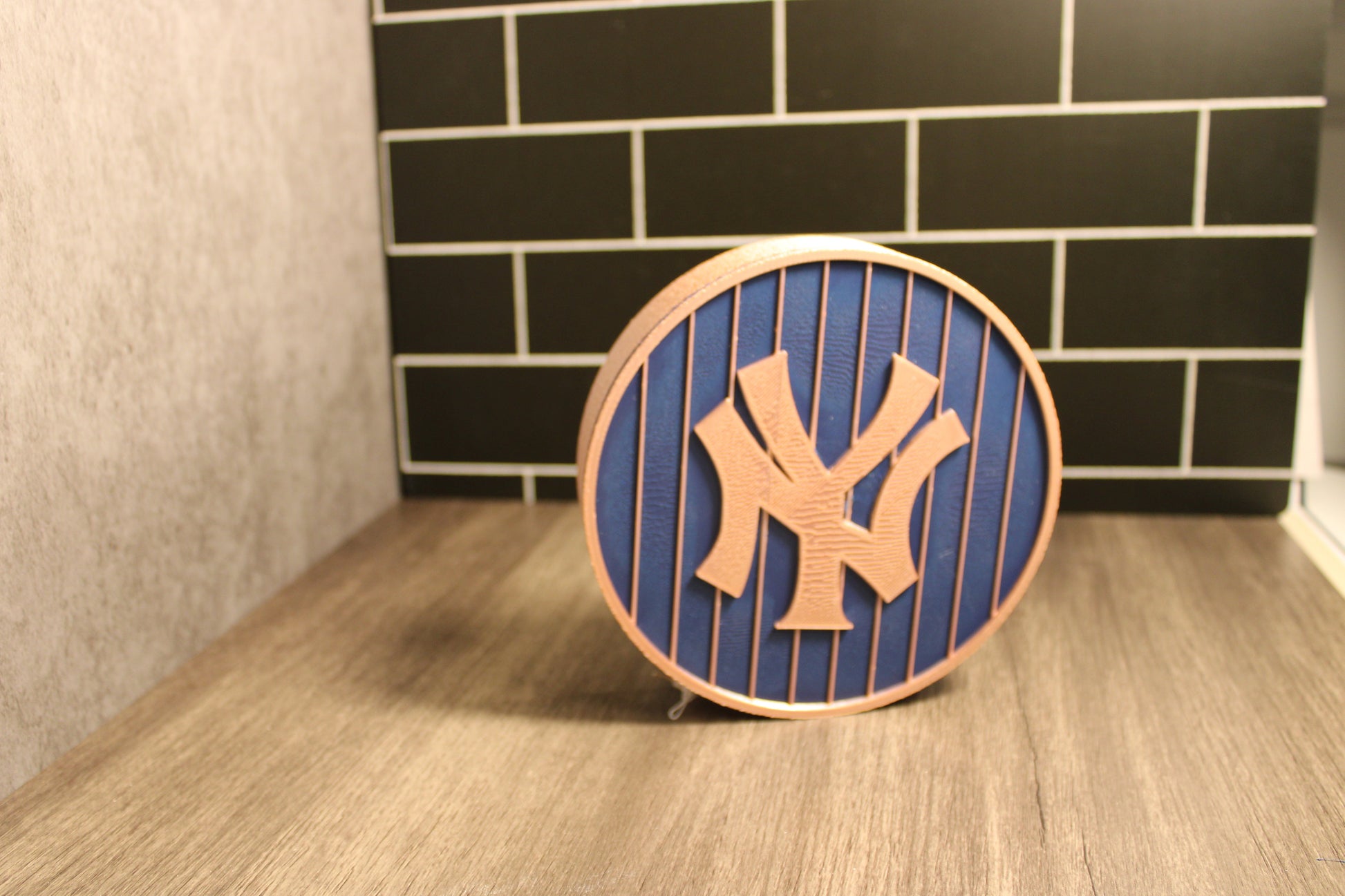 customized NY Yankees stash box: Rose Gold and Black Tiki-Taka3D