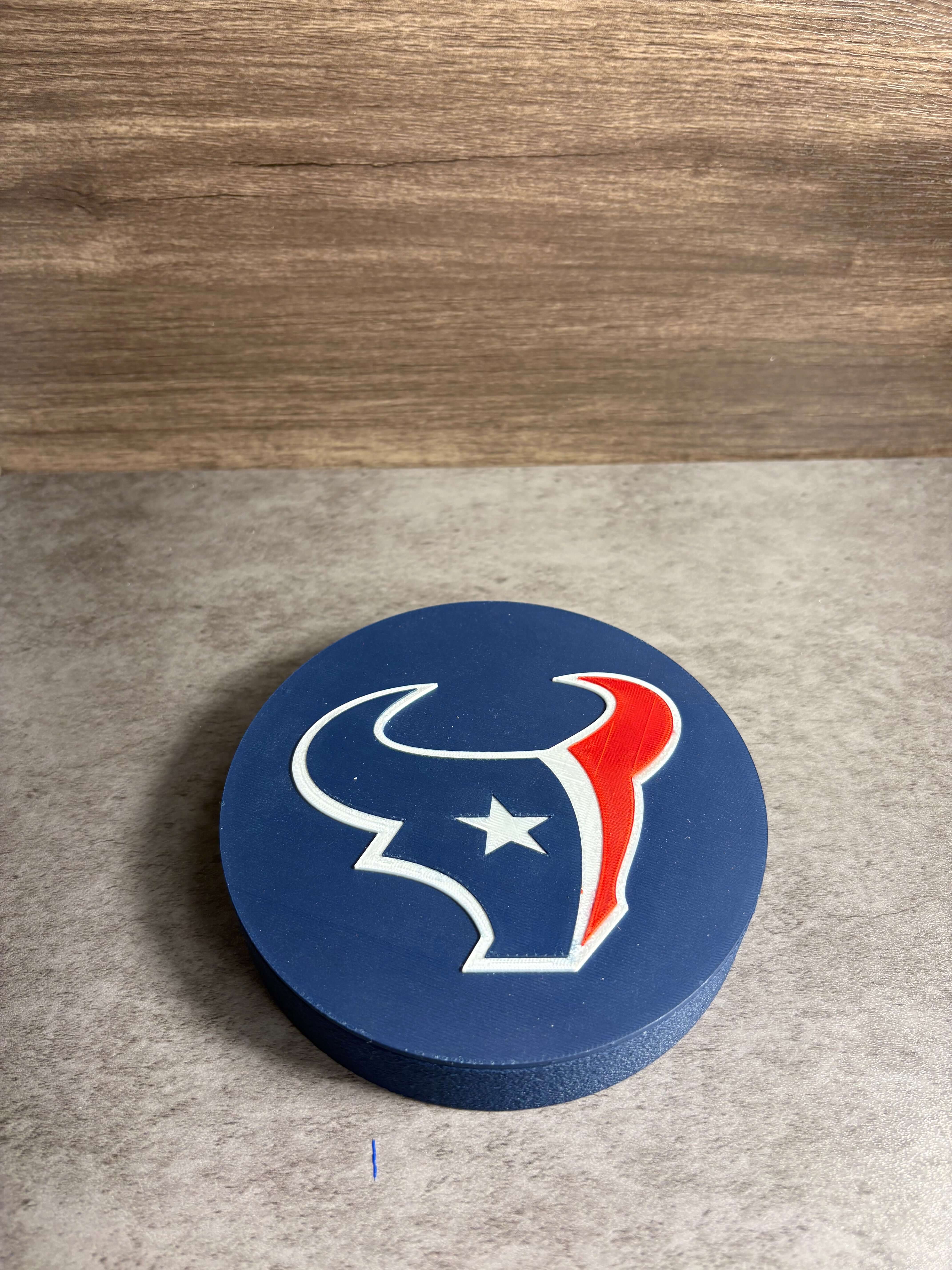 Houston Texans 3D Logo Plaque | Magnetic Keepsake Box | NFL Fan Wall Art Decor Tiki-Taka3D