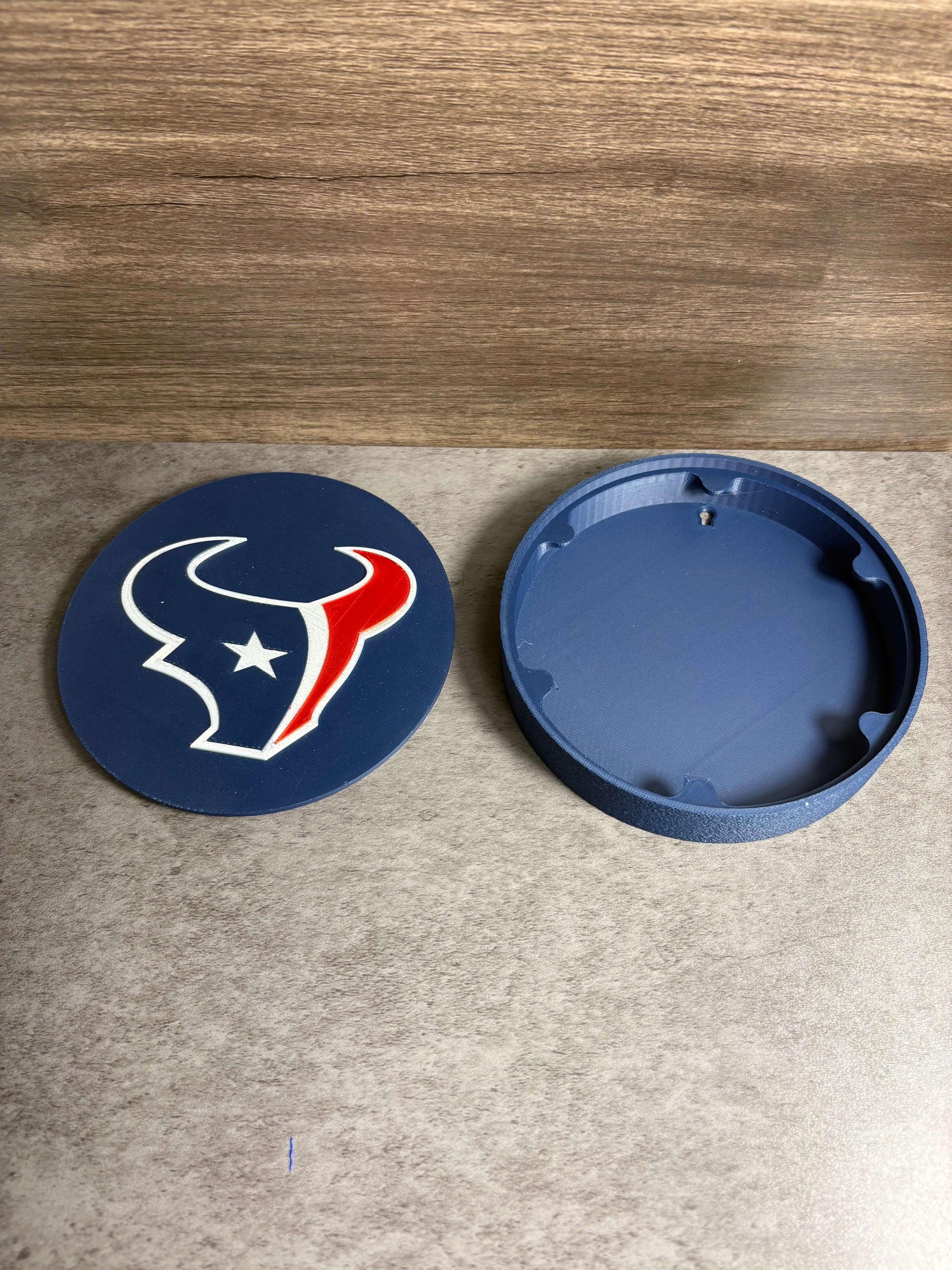 Houston Texans 3D Logo Plaque | Magnetic Keepsake Box | NFL Fan Wall Art Decor Tiki-Taka3D