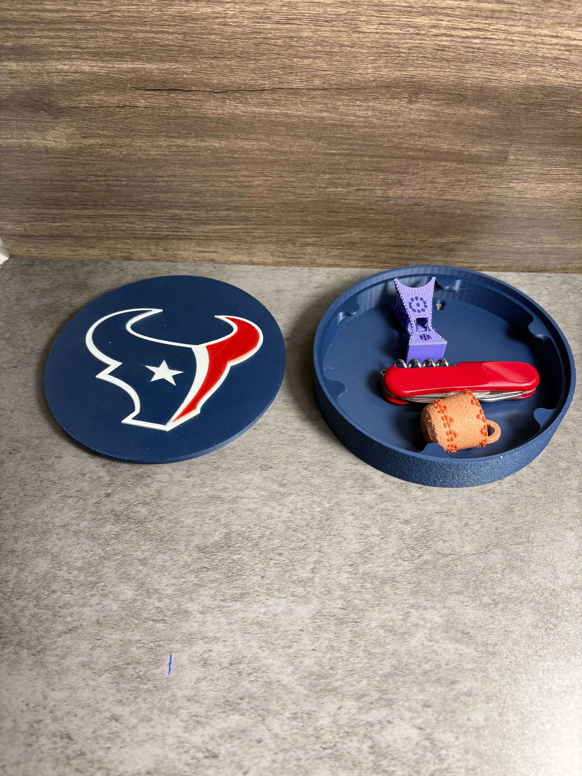 Houston Texans 3D Logo Plaque | Magnetic Keepsake Box | NFL Fan Wall Art Decor Tiki-Taka3D