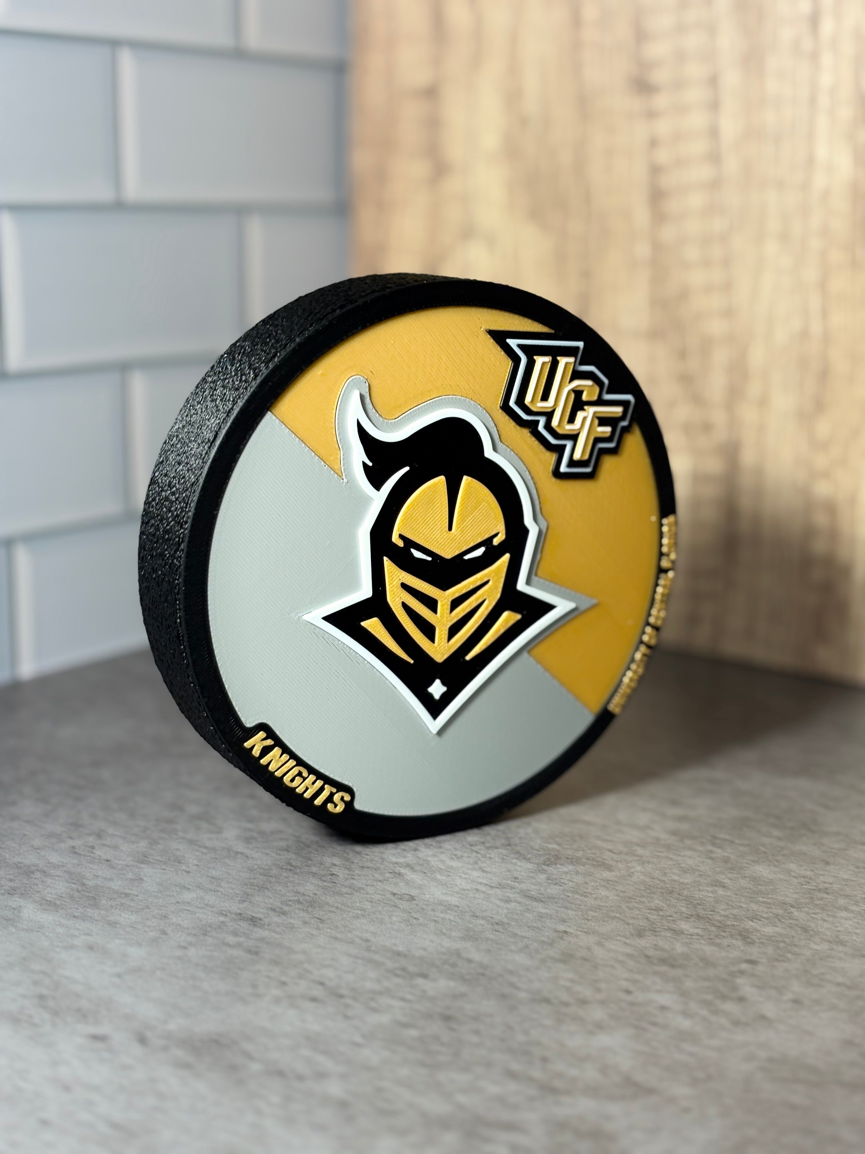 UCF Knights 3D Logo Display with Storage Box - Personalized Desk Decor